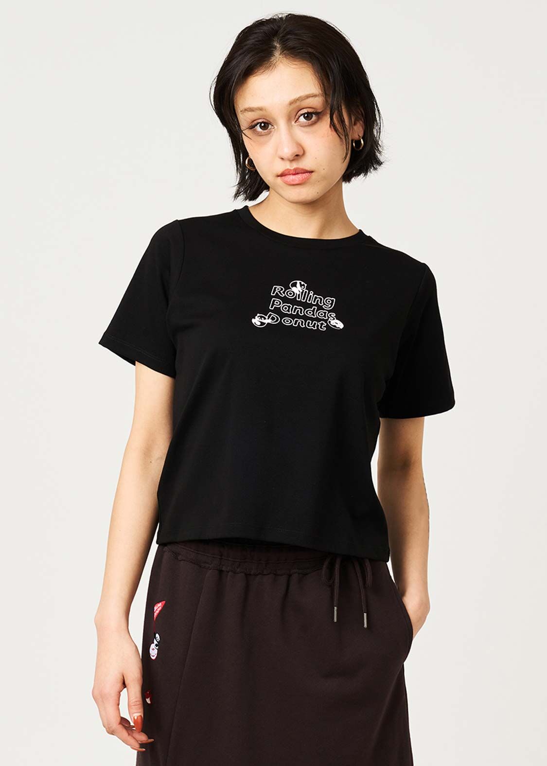 日本預訂 graniph GH Rolling Panda's Donuts | Compact T-Shirt