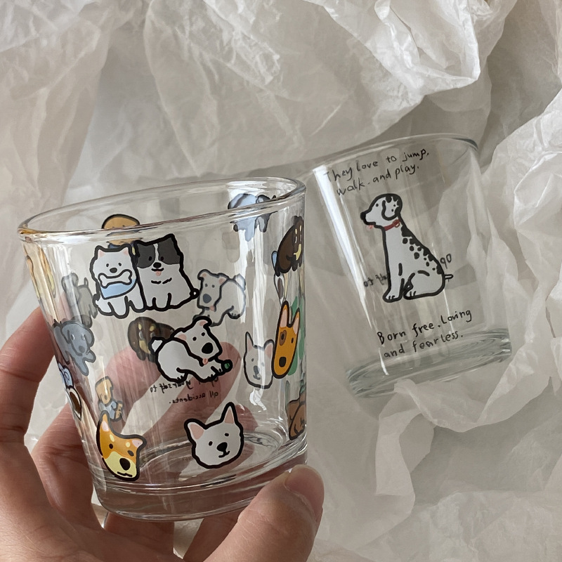 《04097》貓貓與狗狗日式小酒杯(4款)190ml