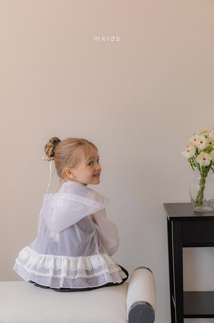 正韓夏mkids 甜美蕾絲防曬外套/冷氣房外套