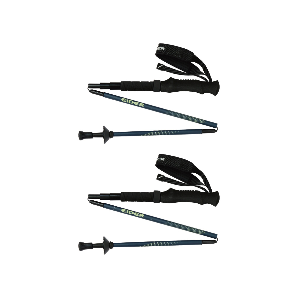 【EIDER】5節碳纖摺疊式登山杖/26EDUA26T02-[印花藍]