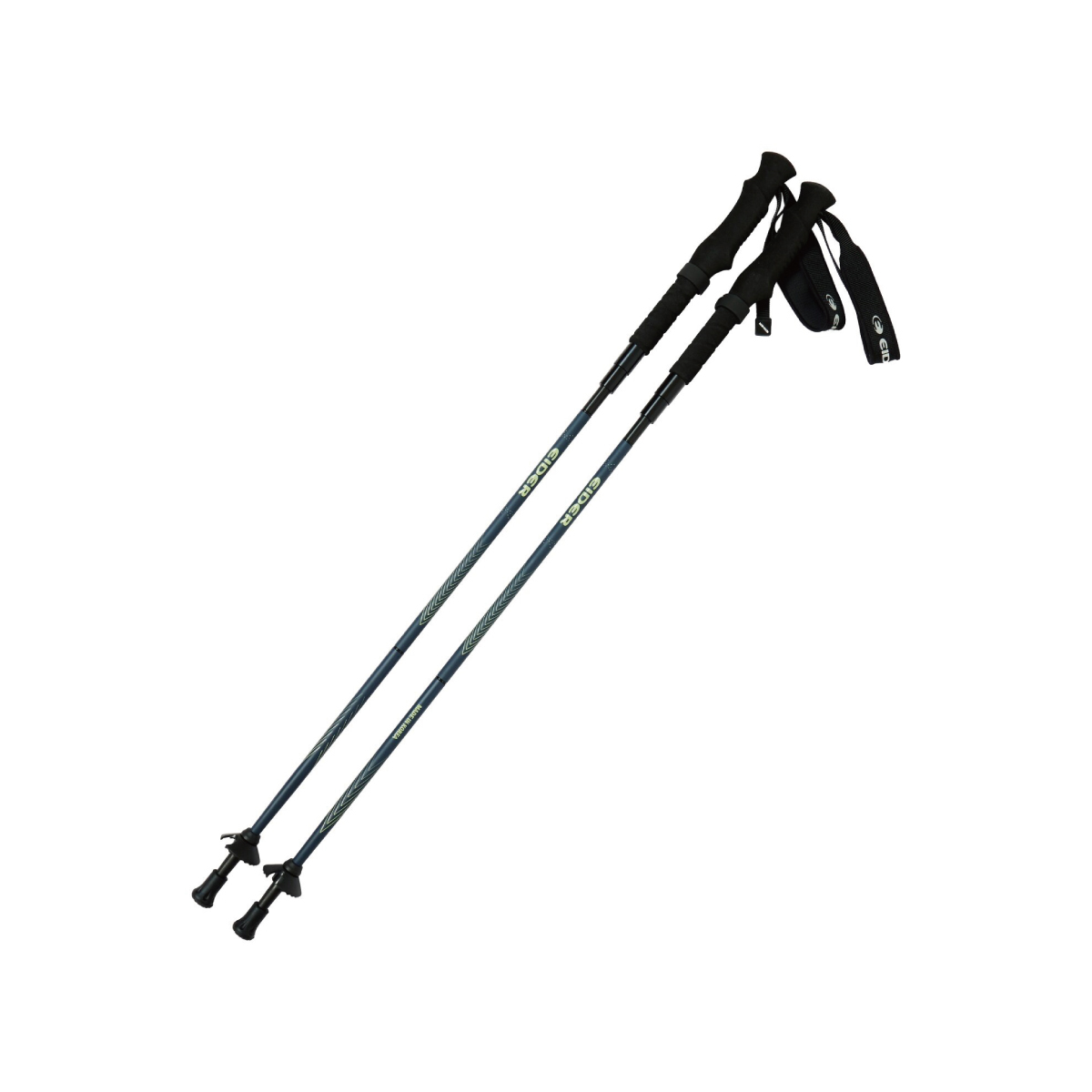 【EIDER】5節碳纖摺疊式登山杖/26EDUA26T02-[印花藍]