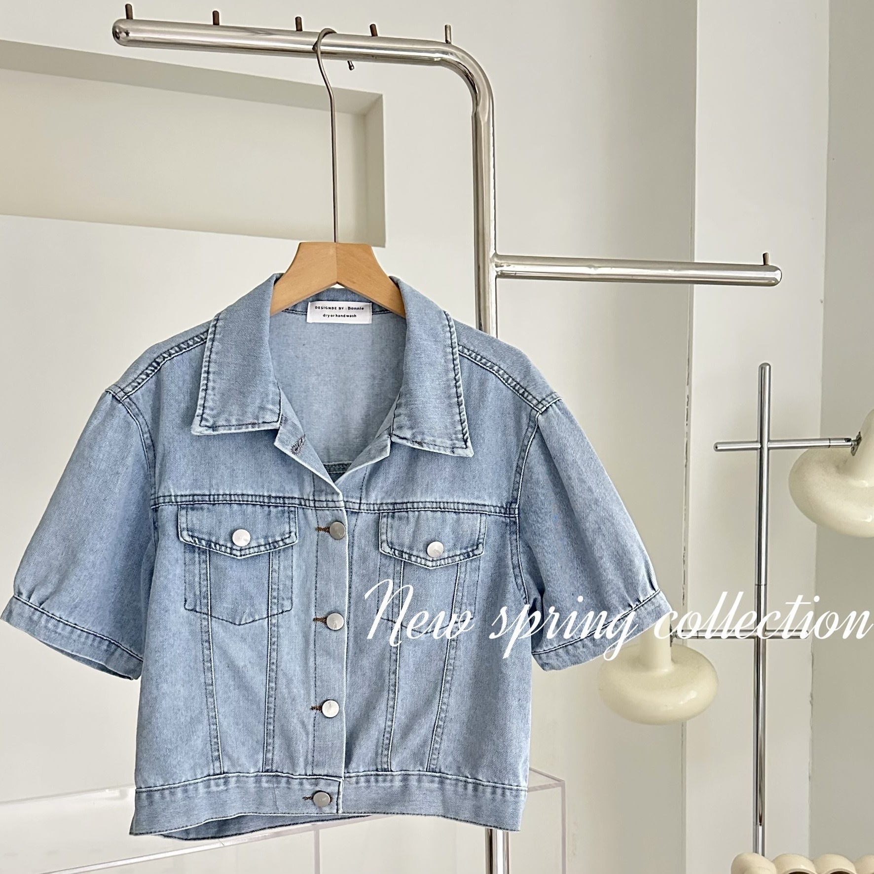 【BONNIE】💚短袖牛仔小外套 (E31)