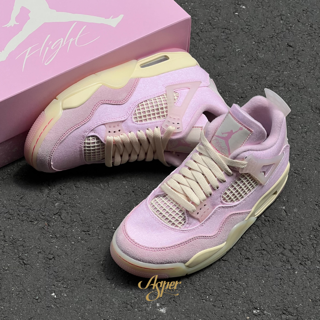 【官網限定】Jordan 4 Retro "Iced Carmine" 草莓牛奶 丹寧 女鞋男段 IB6716-600 III