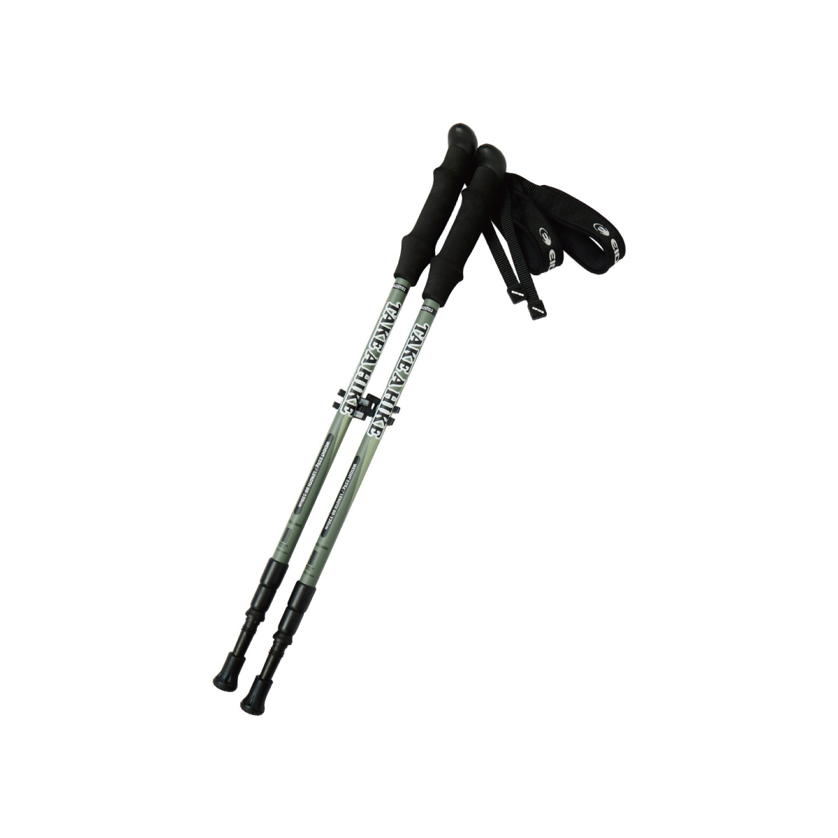 【EIDER】三節旋轉式登山杖/26EDUA26T03-[卡其綠]