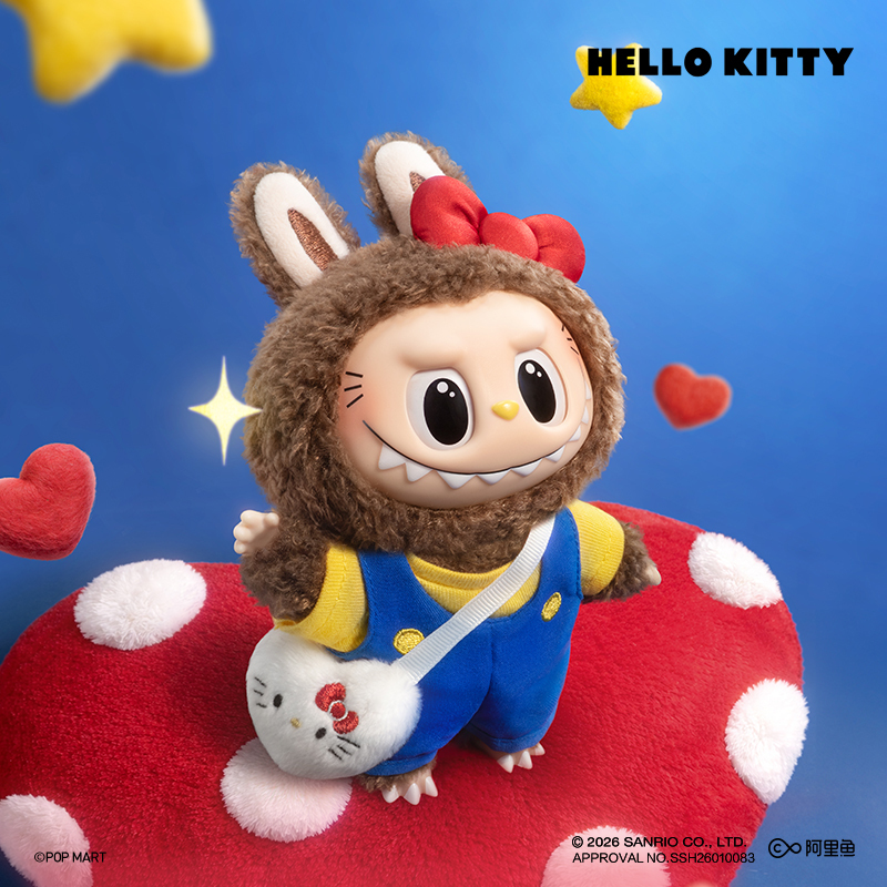 POP MART THE MONSTER × 三麗鷗家族系列 - 搪膠毛絨掛件盲盒