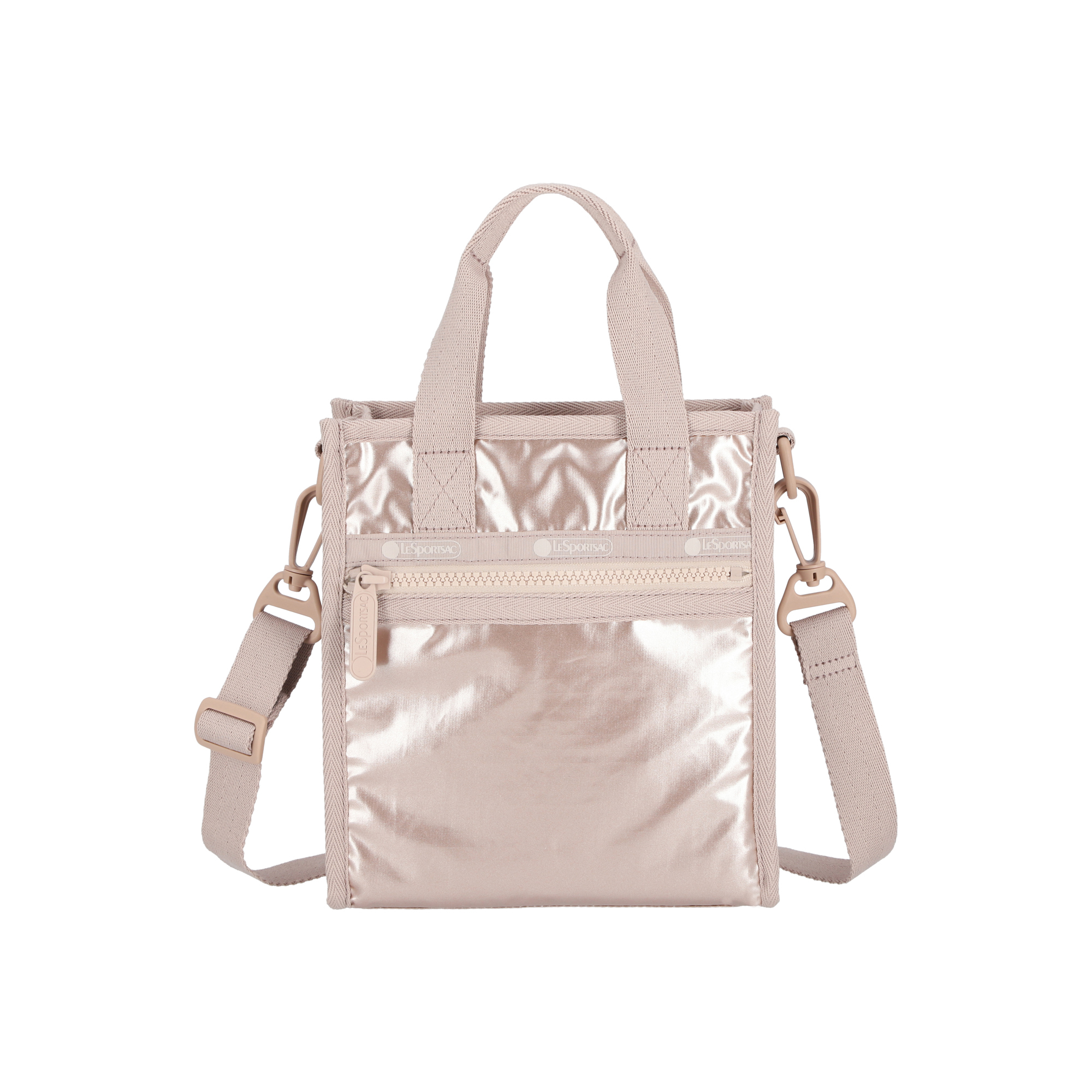 迷你方型手挽/斜揹袋 (ROSE GOLD SHINE)