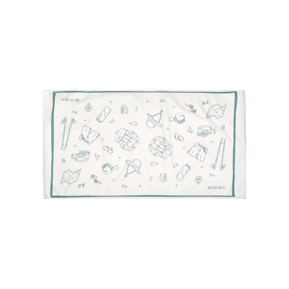 【EIDER】印花多用毯/26EDUA26909-[印花白]