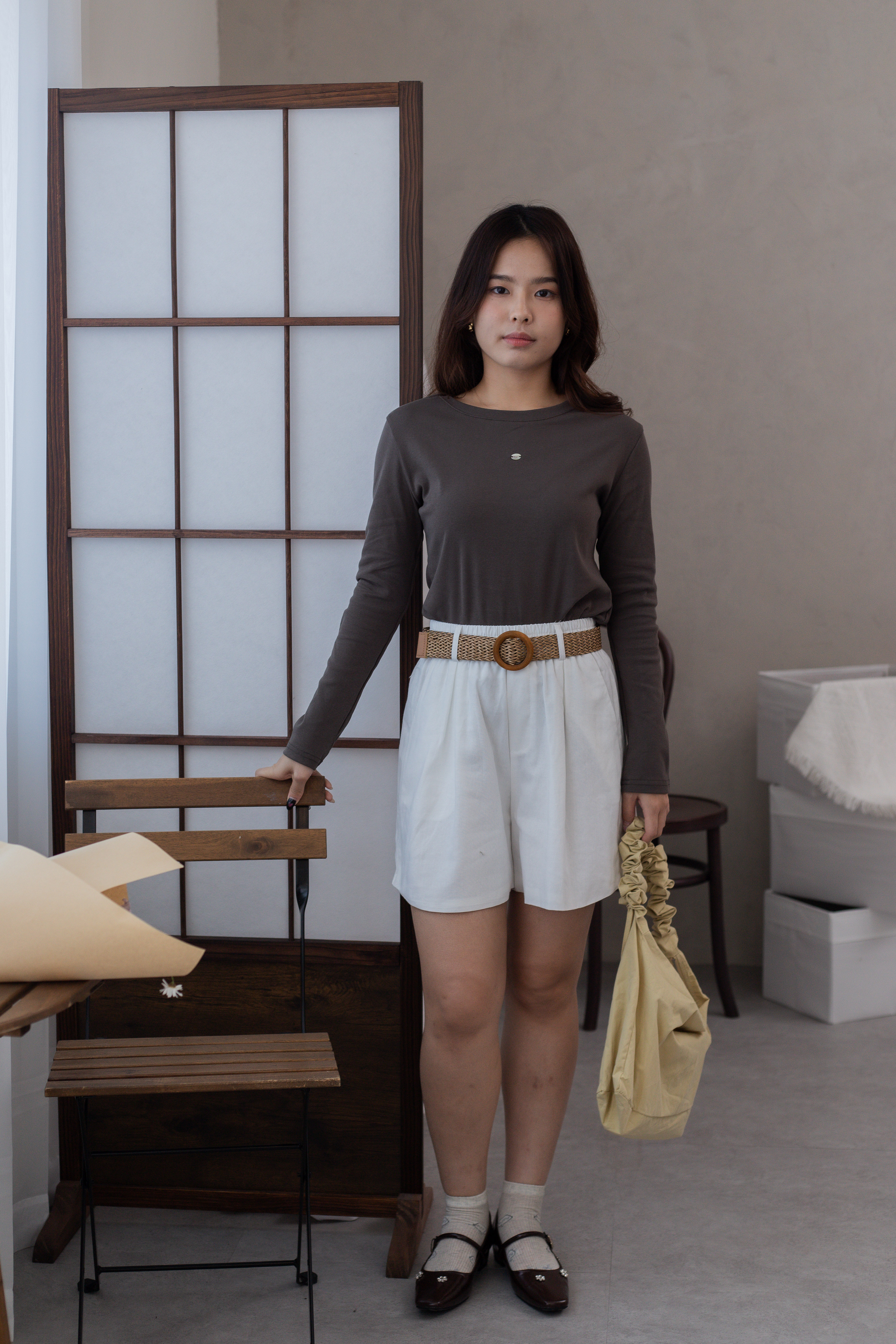 Aurey Linen Short White -2679PSWHI