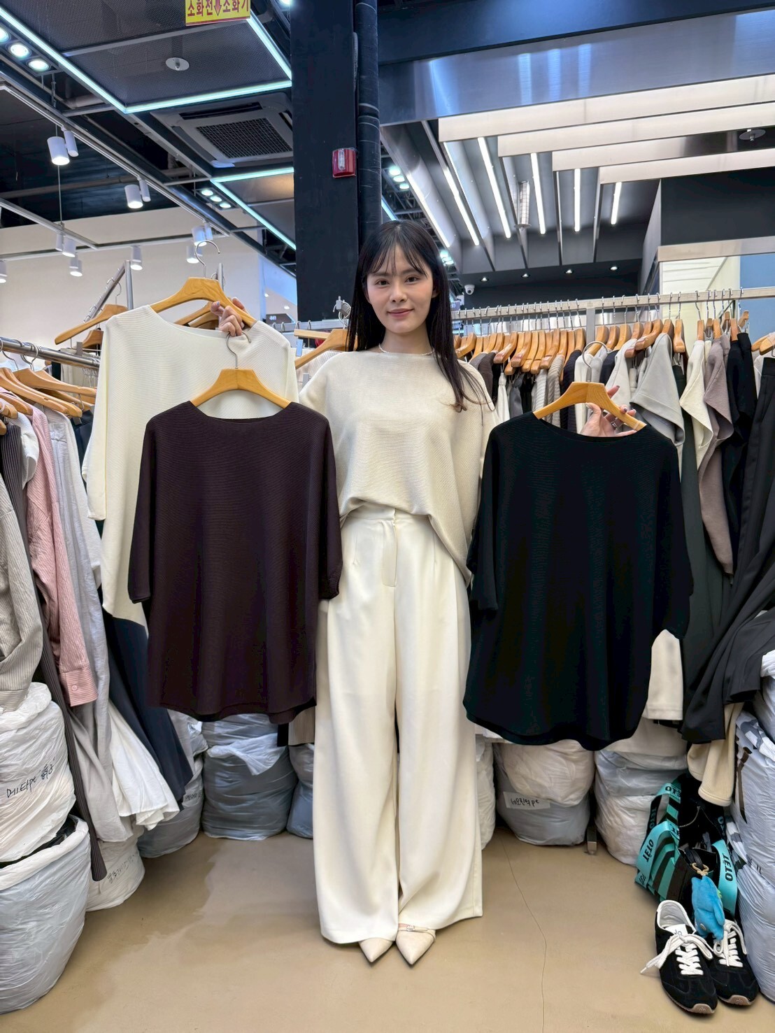 SA6012 船領蝙蝠寬鬆上衣