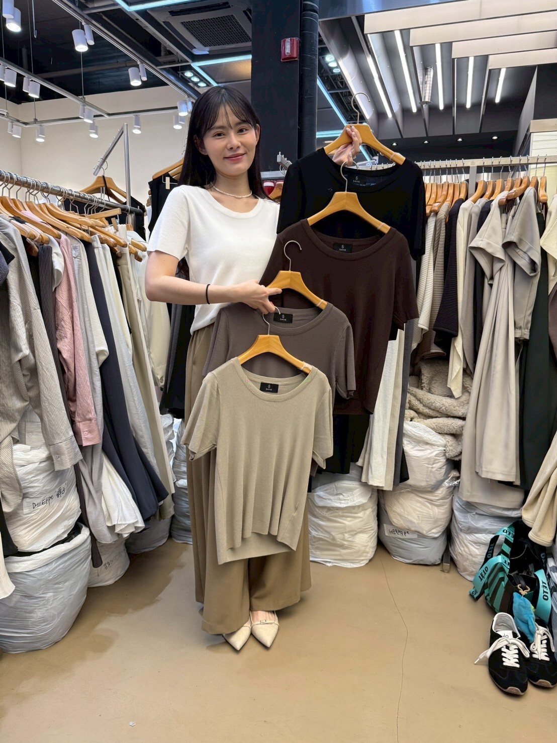 SA6008 大圓領寬鬆Tee