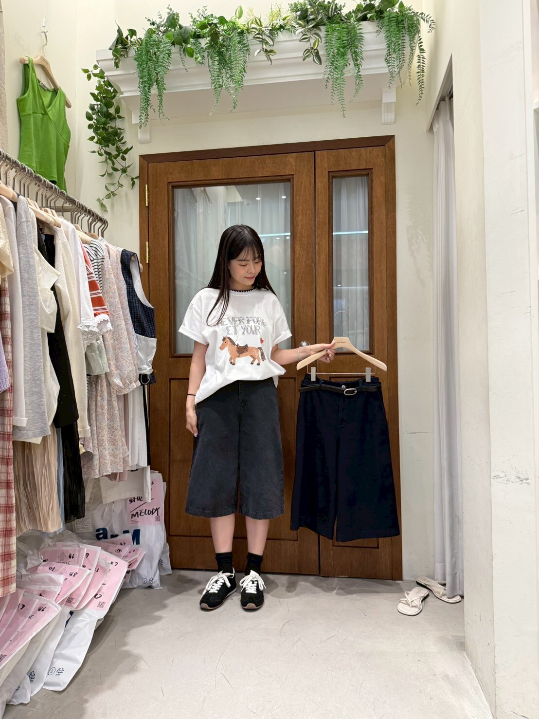 OM6060 街頭5分闊褲