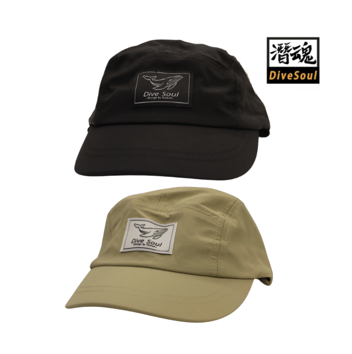 潛魂 Dive Soul (短帽簷)潛水帽-方形鯨魚LOGO