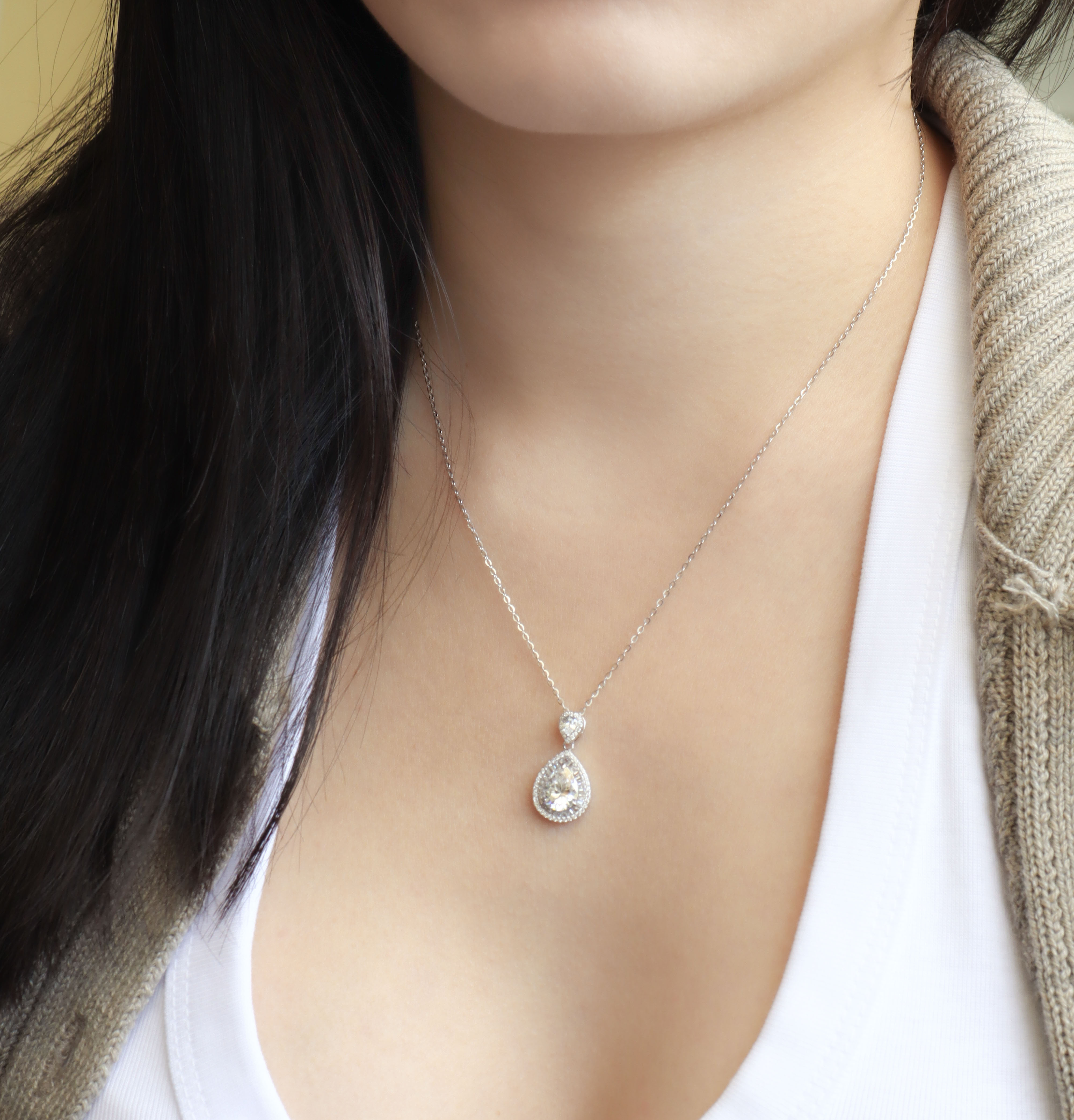 Silver/漣光．莫桑石項鍊