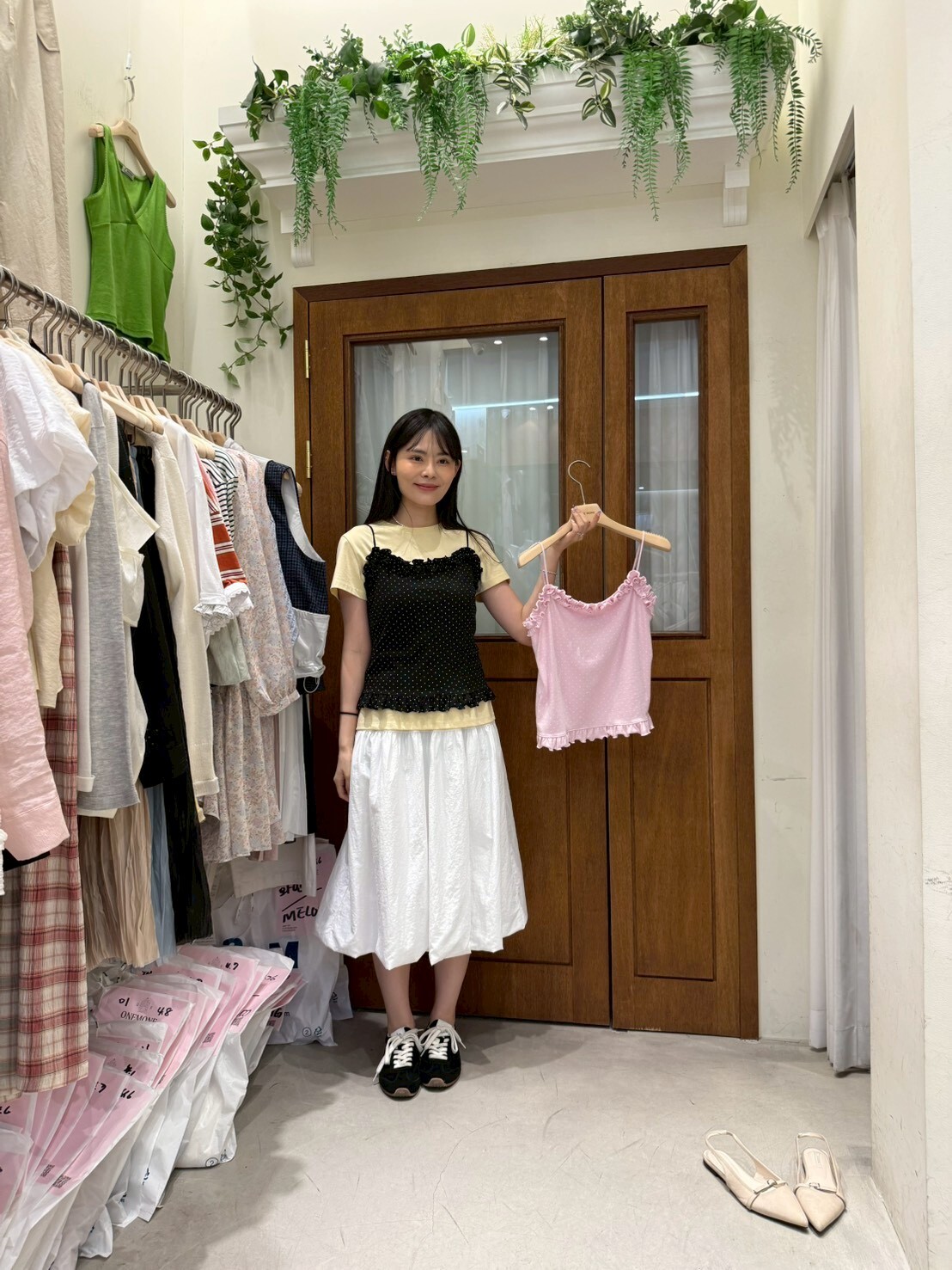 OM6044 花邊點點背心