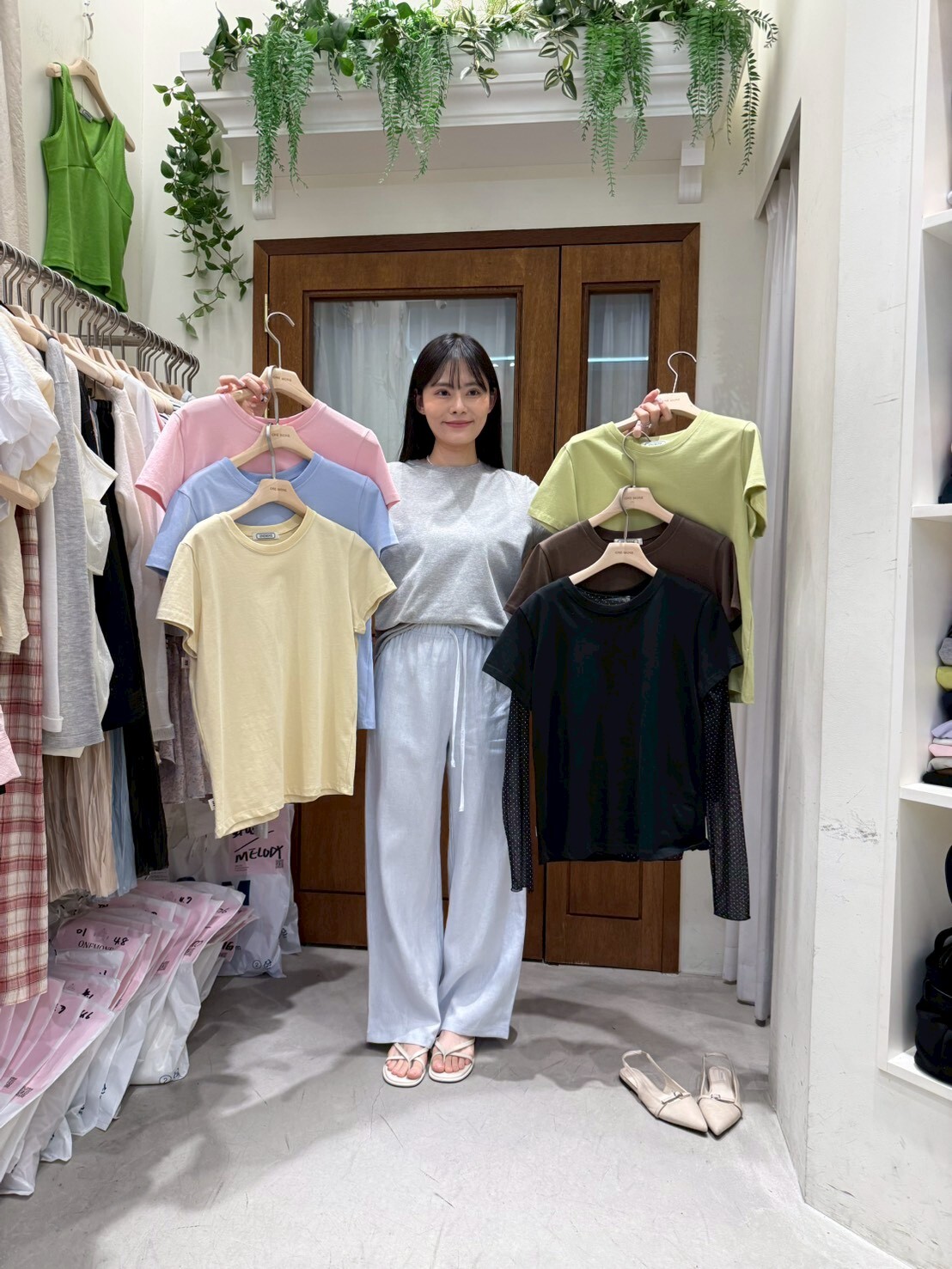 OM6045 春日色系簡約Tee