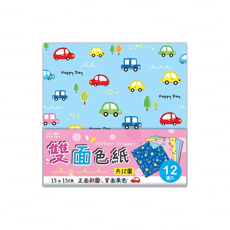 Diamond Stationery & Packaging – Season Paper & Gift, Double-sided Colored Paper, 12-pack, 6-pack set [GT1802-01]