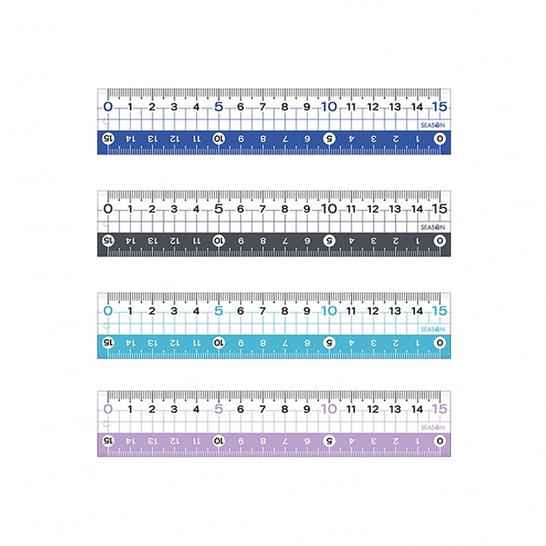 Diamond Stationery & Packaging – Season Paper & Gift, Eye-protecting Ruler 15cm, 6-pack [CK022]