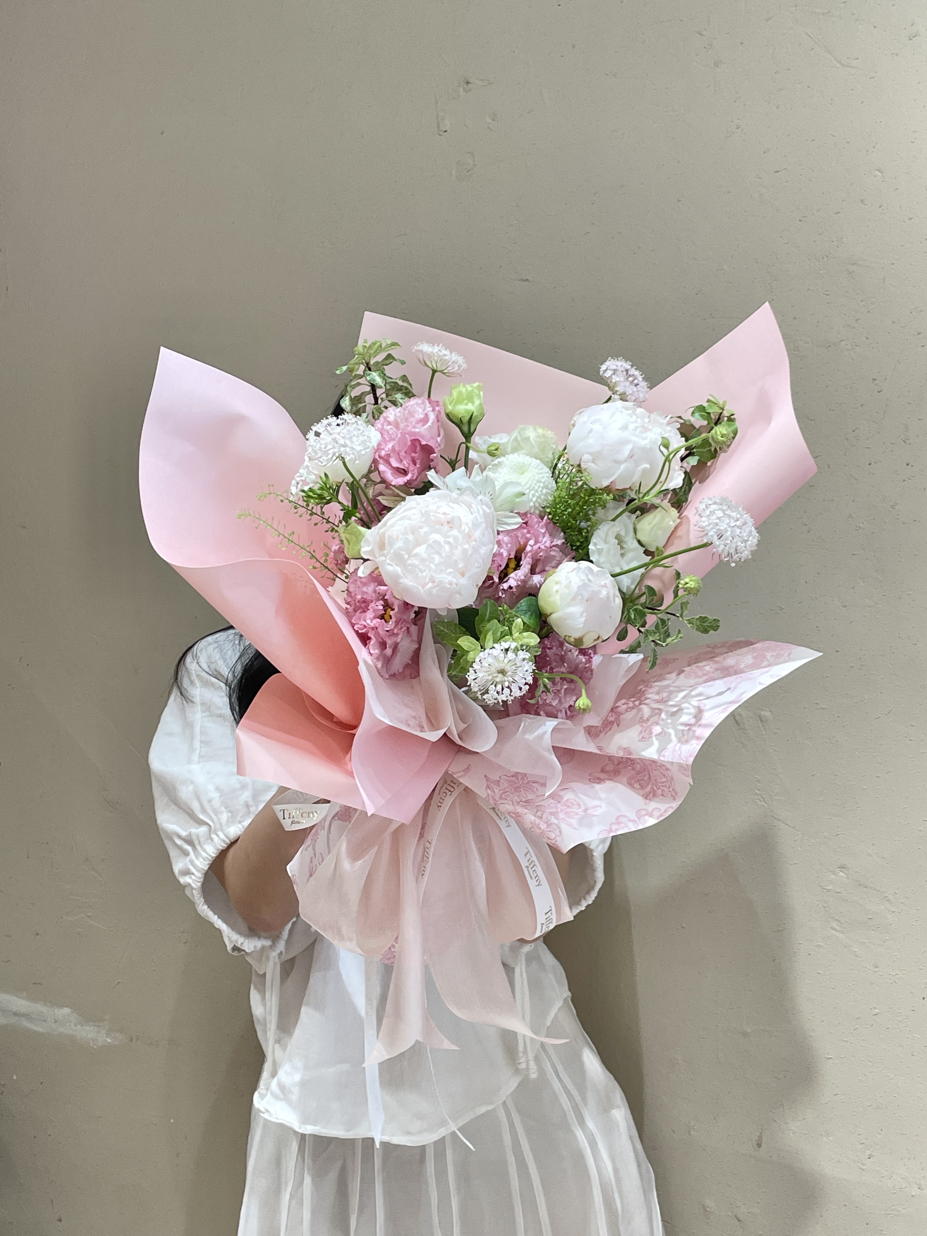 滿滿芍藥康乃馨鮮花束 / XL /