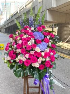 W - 恭賀花籃/中西花籃-恭賀OPE_18004