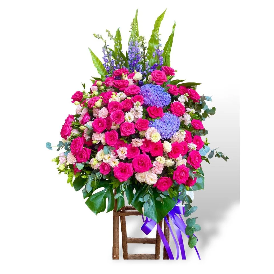 W - 恭賀花籃/中西花籃-恭賀OPE_18004