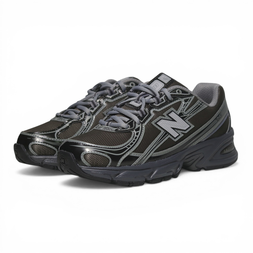 NEW BALANCE 休閒鞋 NB 740 黑橄欖 金屬 復古 情侶鞋 男女 U7407YI