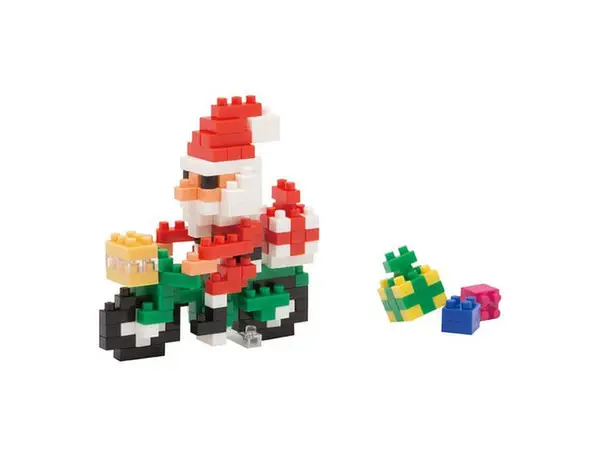 Nanoblock 迷你積木 NBC-126 聖誕老人(腳踏車)