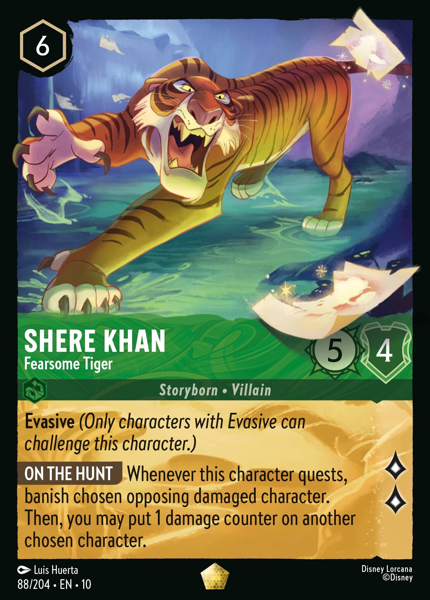 Whispers in the Well - 88/204 Shere Khan - Fearsome Tiger L