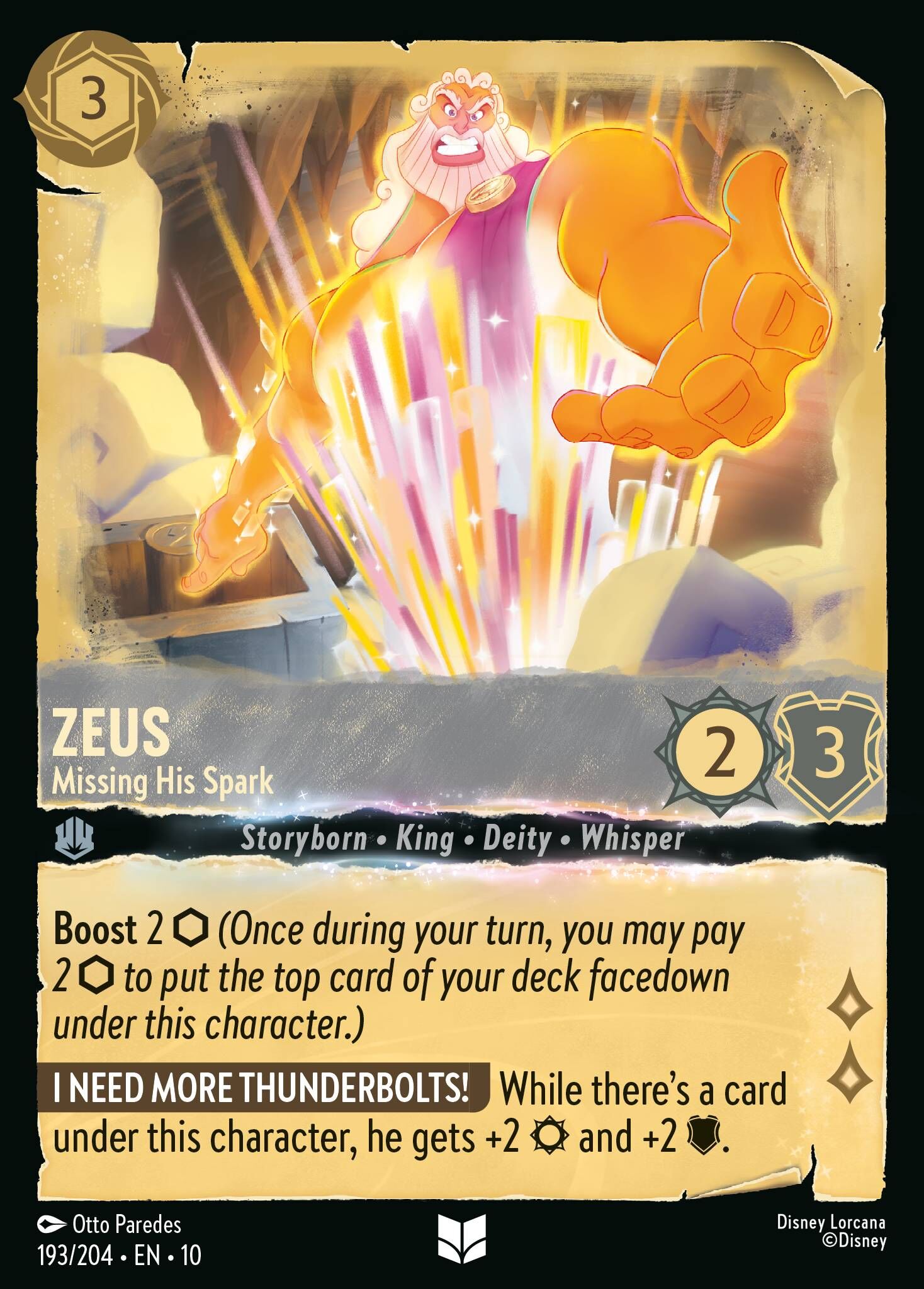 Whispers in the Well - 193/204 Zeus - Missing His Spark UC