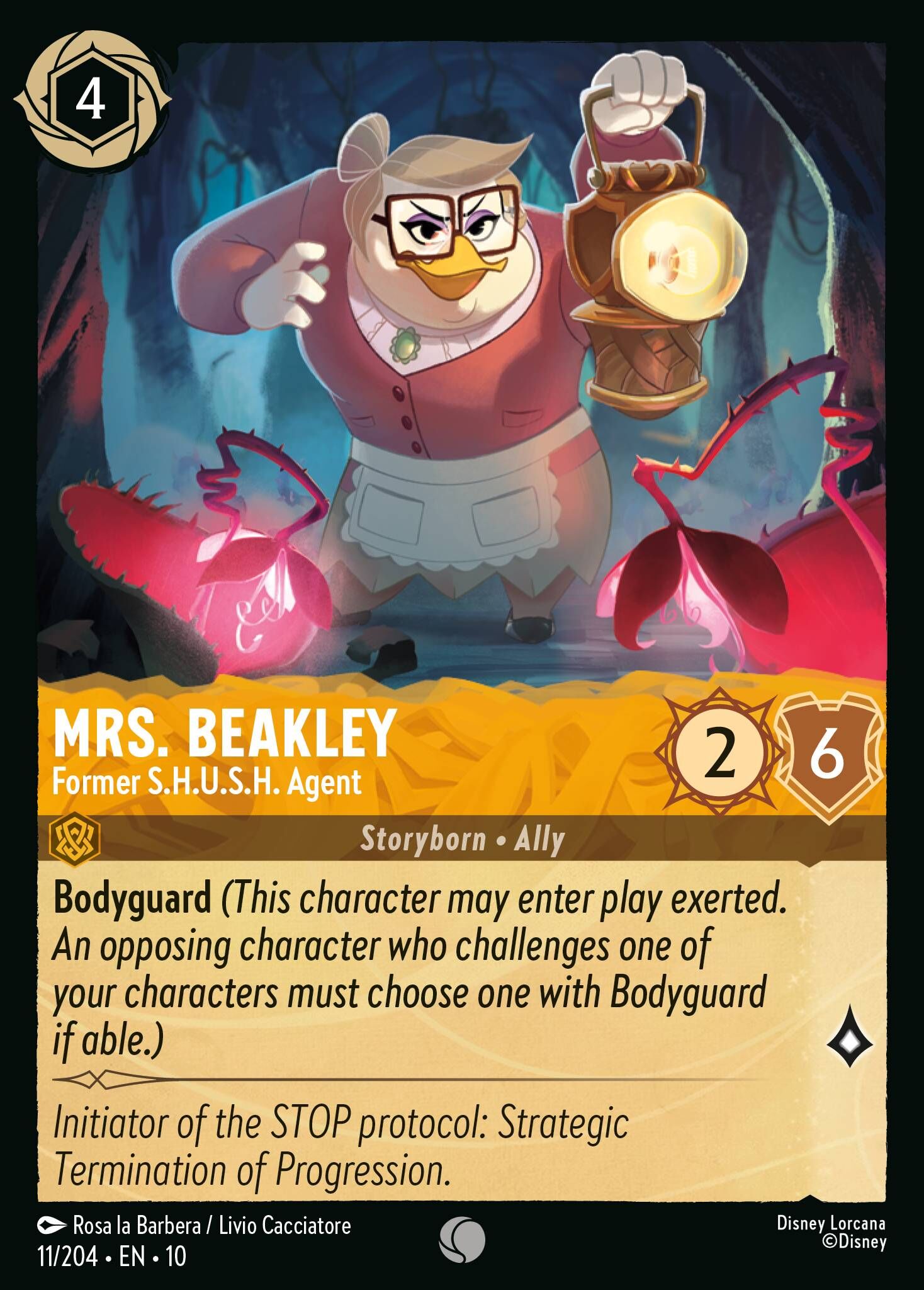 Whispers in the Well - 11/204 Mrs. Beakley – Former S.H.U.S.H. Agent C (Foil)