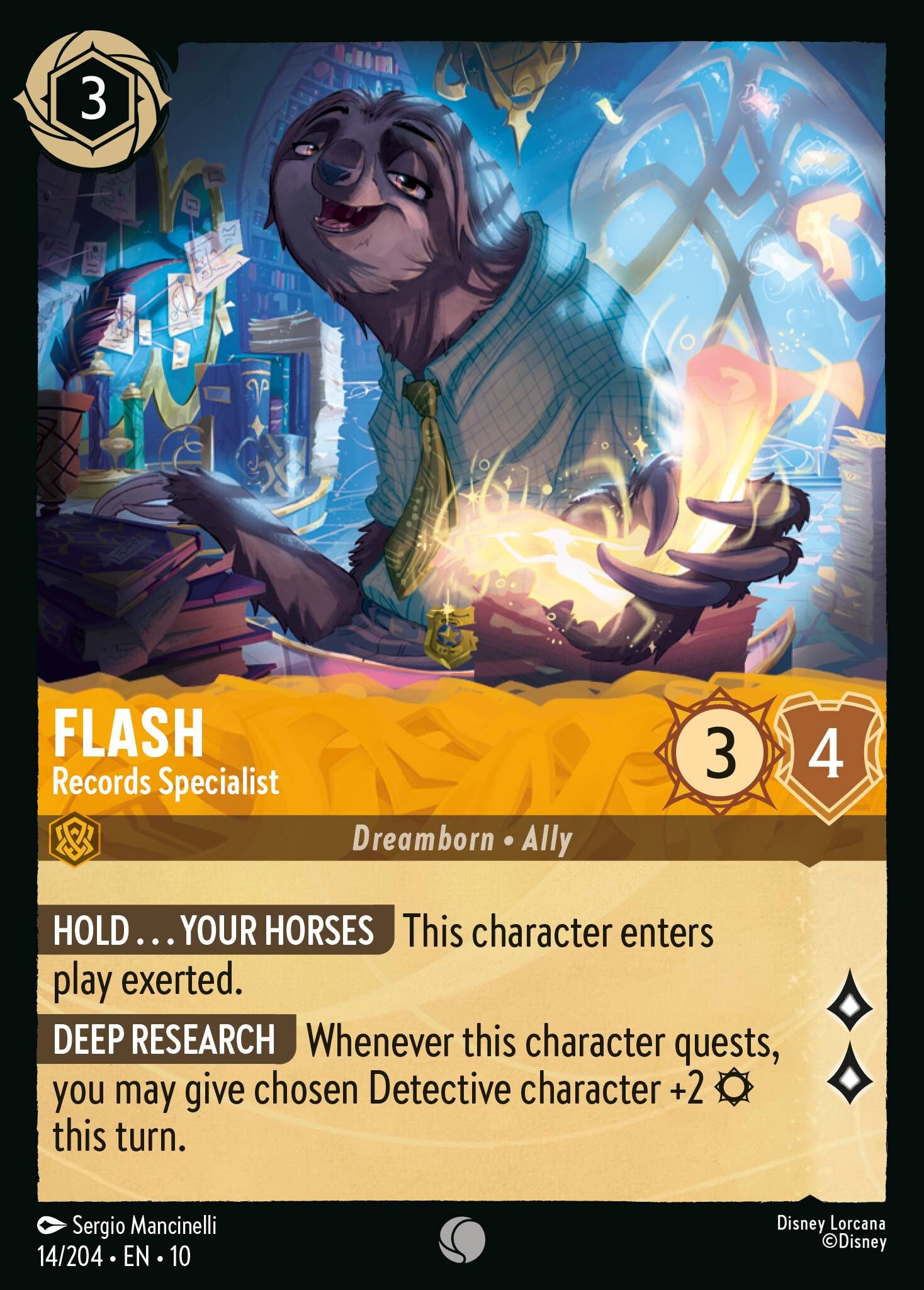 Whispers in the Well - 14/204 Flash – Records Specialist C (Foil)