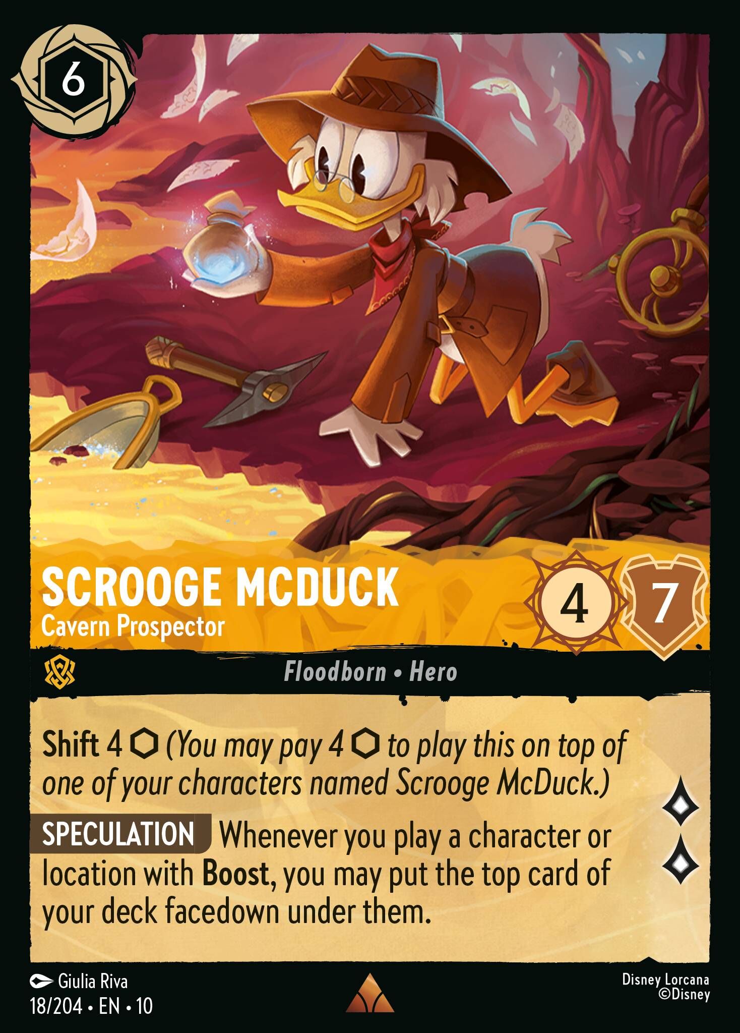 Whispers in the Well - 18/204 Scrooge McDuck – Cavern Prospector R (Foil)