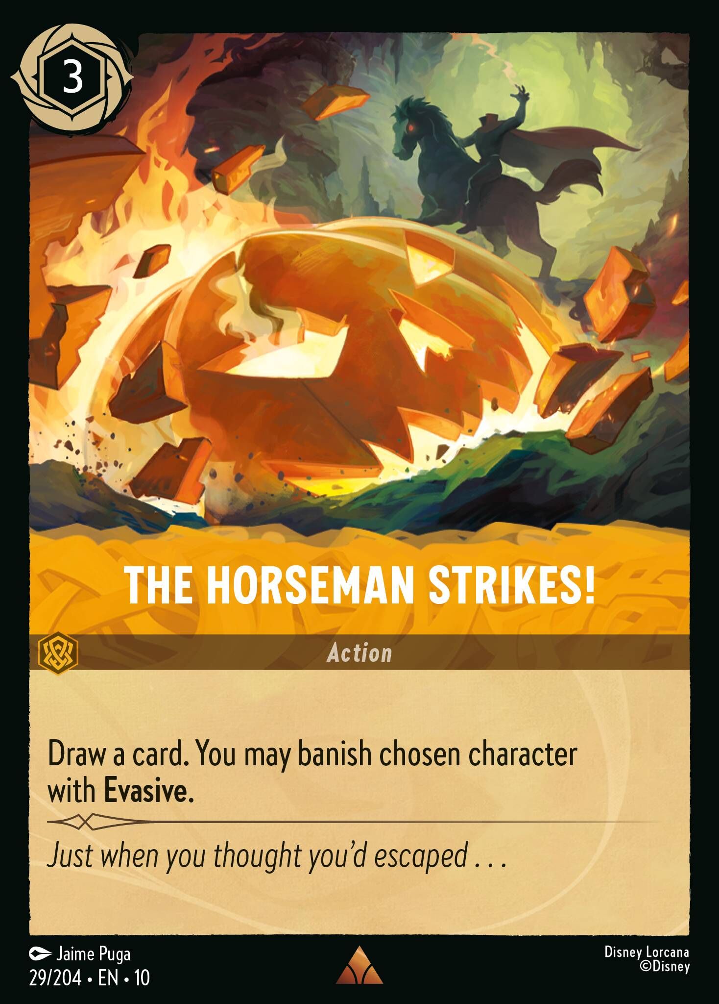 Whispers in the Well - 29/204 The Horseman Strikes! R (Foil)