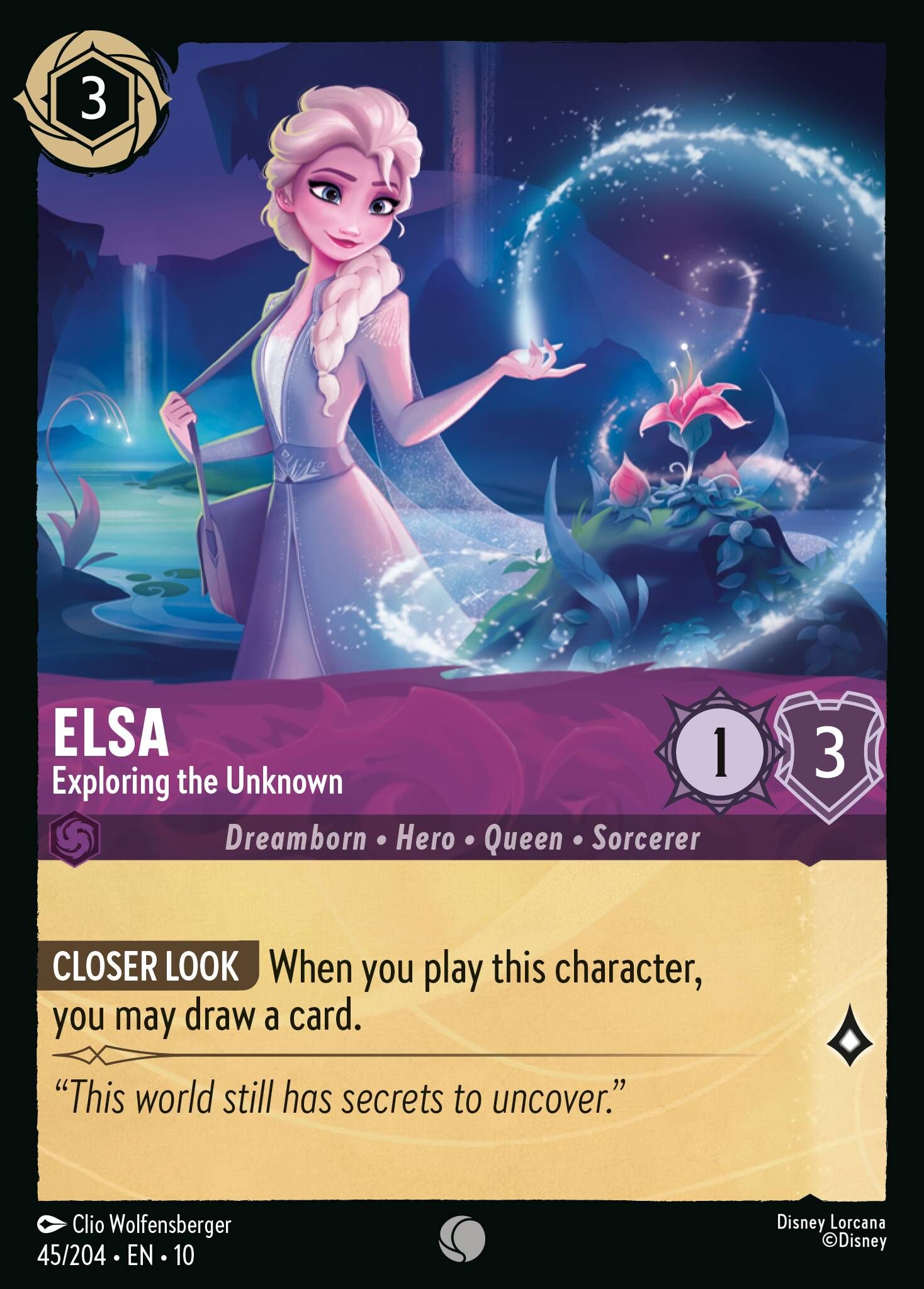 Whispers in the Well - 45/204 Elsa - Exploring the Unknown C (Foil)
