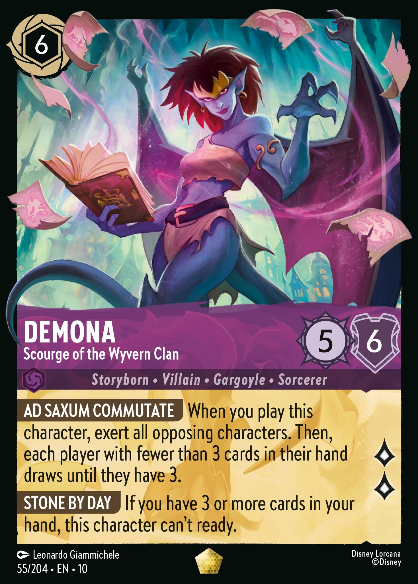 Whispers in the Well - 55/204 Demona - Scourge of the Wyvern Clan L (Foil)