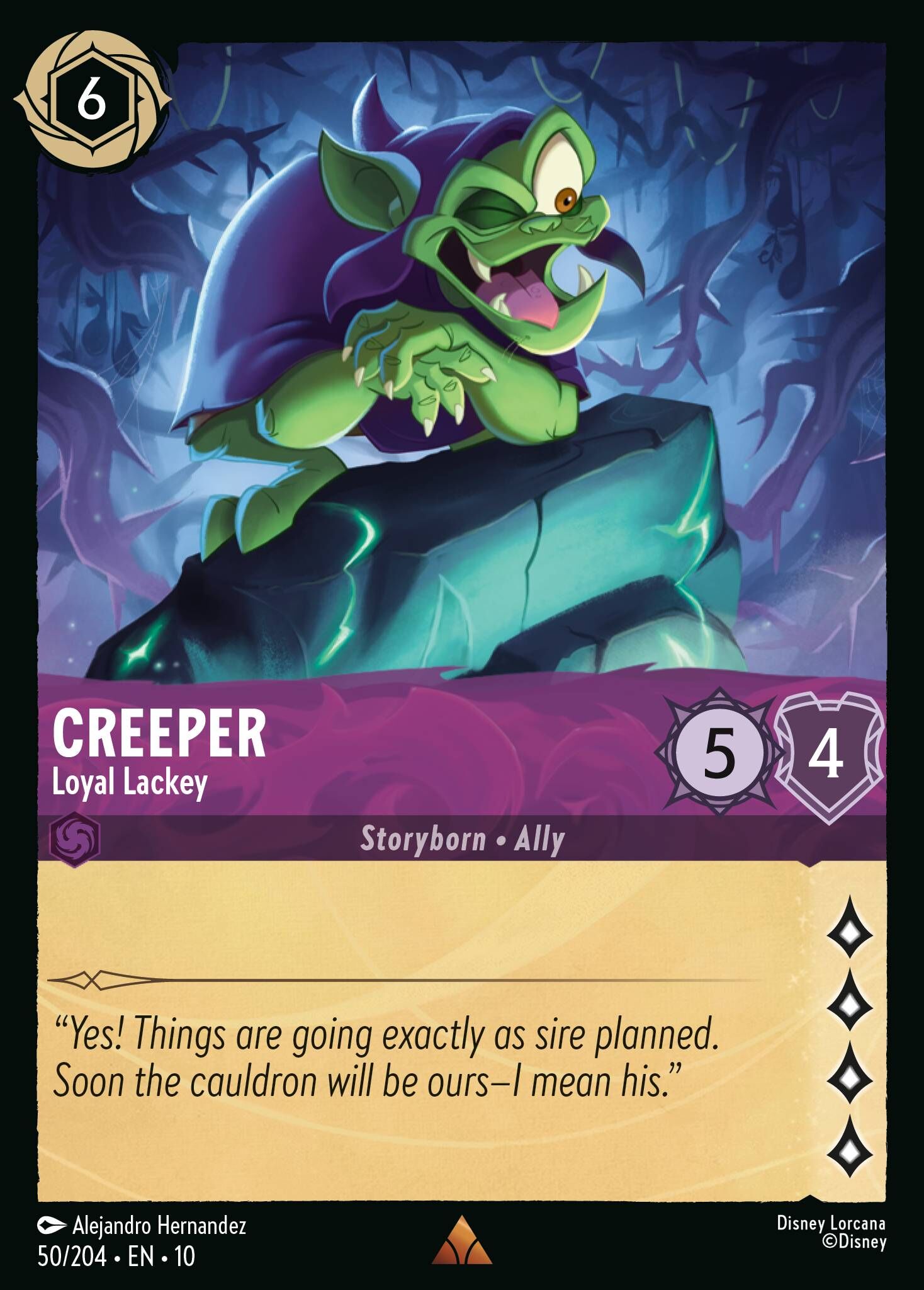 Whispers in the Well - 50/204 Creeper - Loyal Lackey R (Foil)