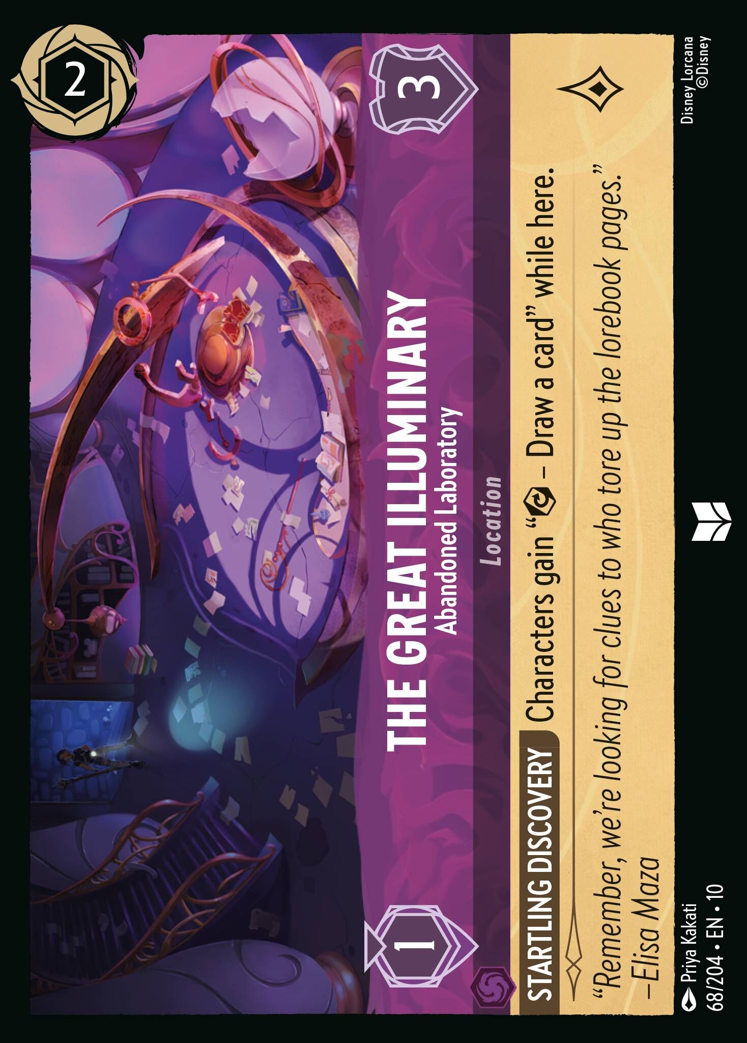 Whispers in the Well - 68/204 The Great Illuminary - Abandoned Laboratory UC (Foil)