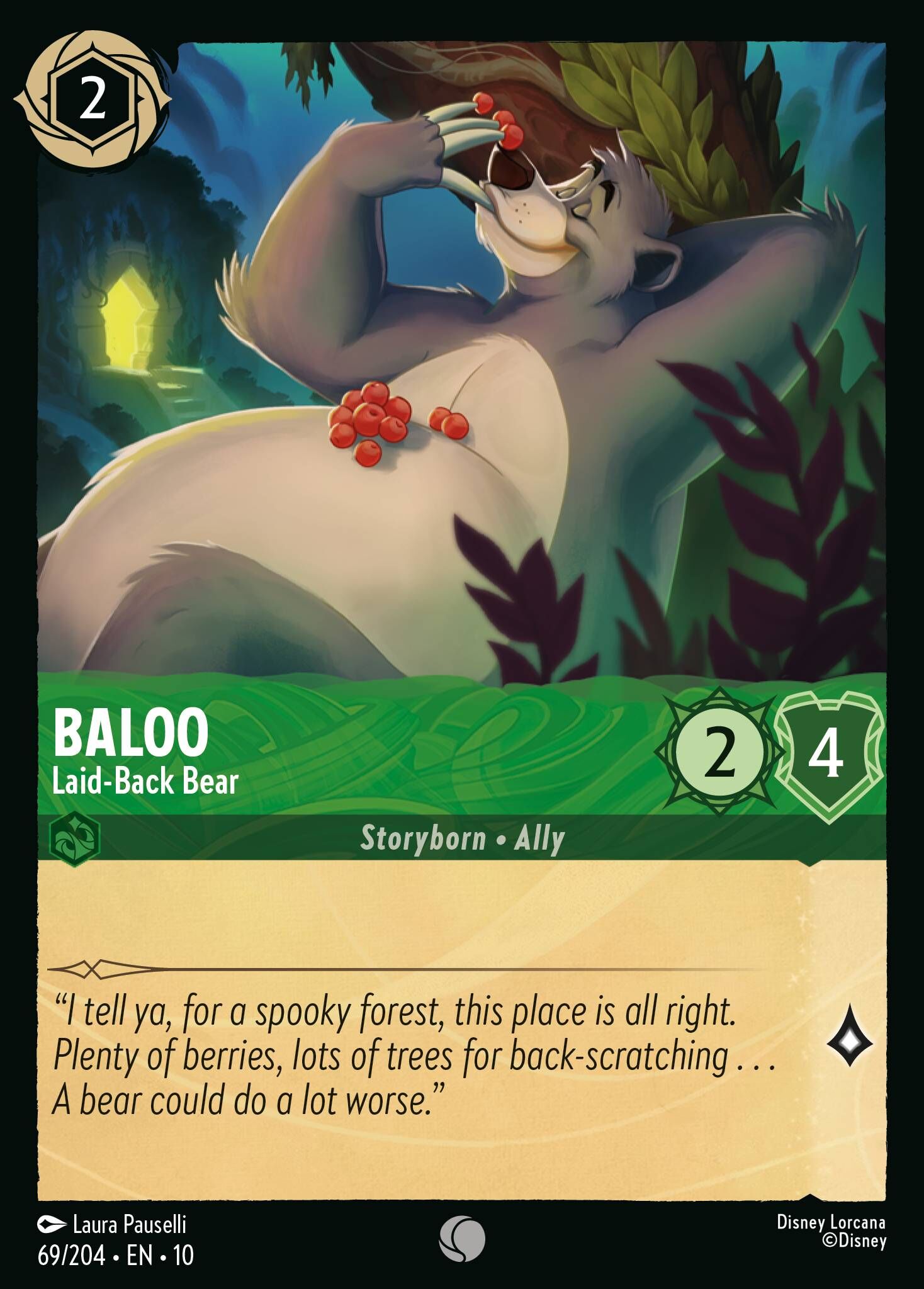 Whispers in the Well - 69/204 Baloo - Laid-Back Bear C (Foil)