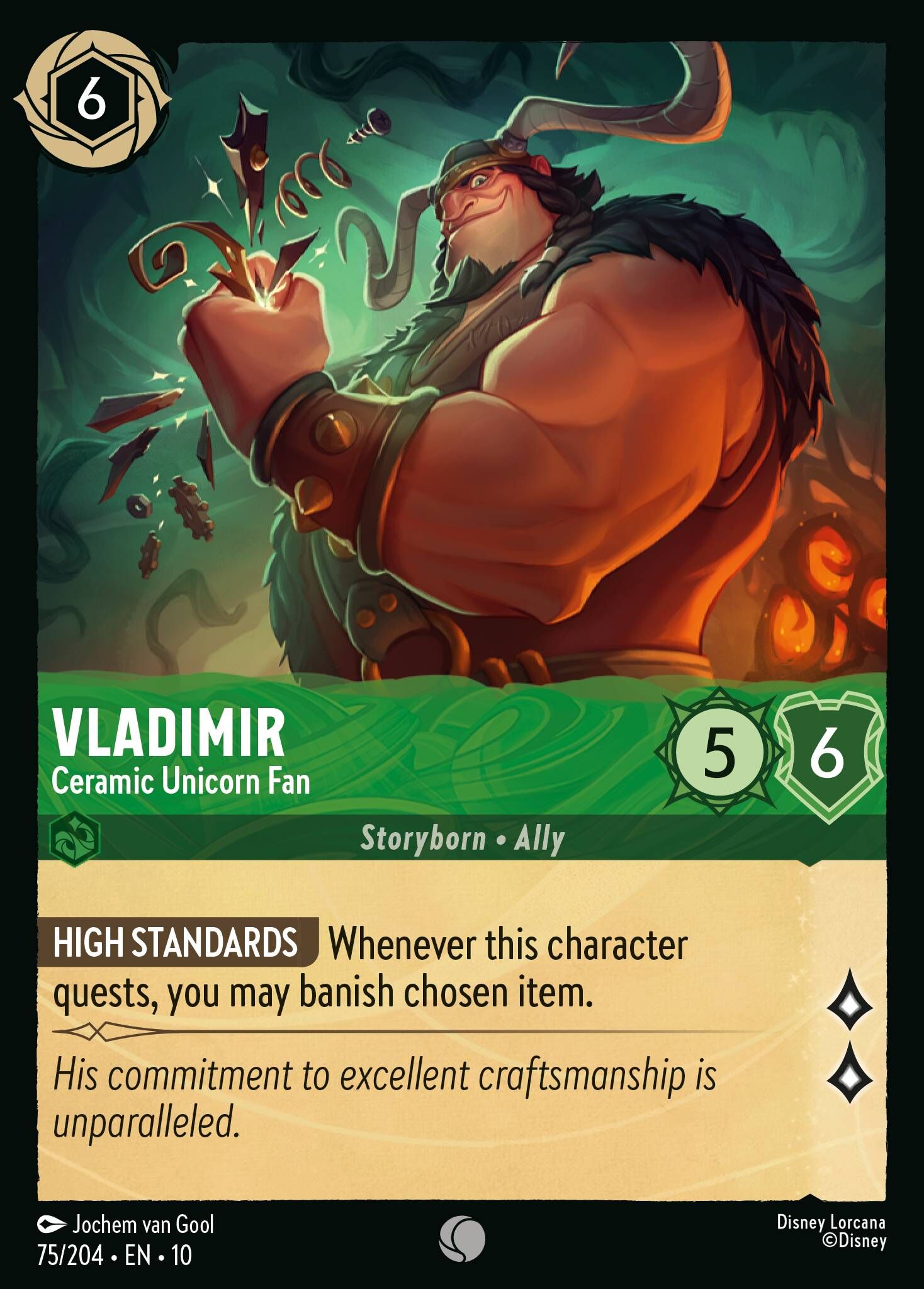 Whispers in the Well - 75/204 Vladimir - Ceramic Unicorn Fan C (Foil)