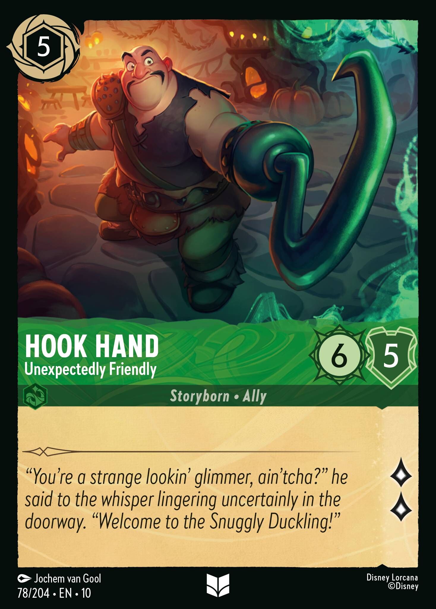 Whispers in the Well - 78/204 Hook Hand - Unexpectedly Friendly UC (Foil)