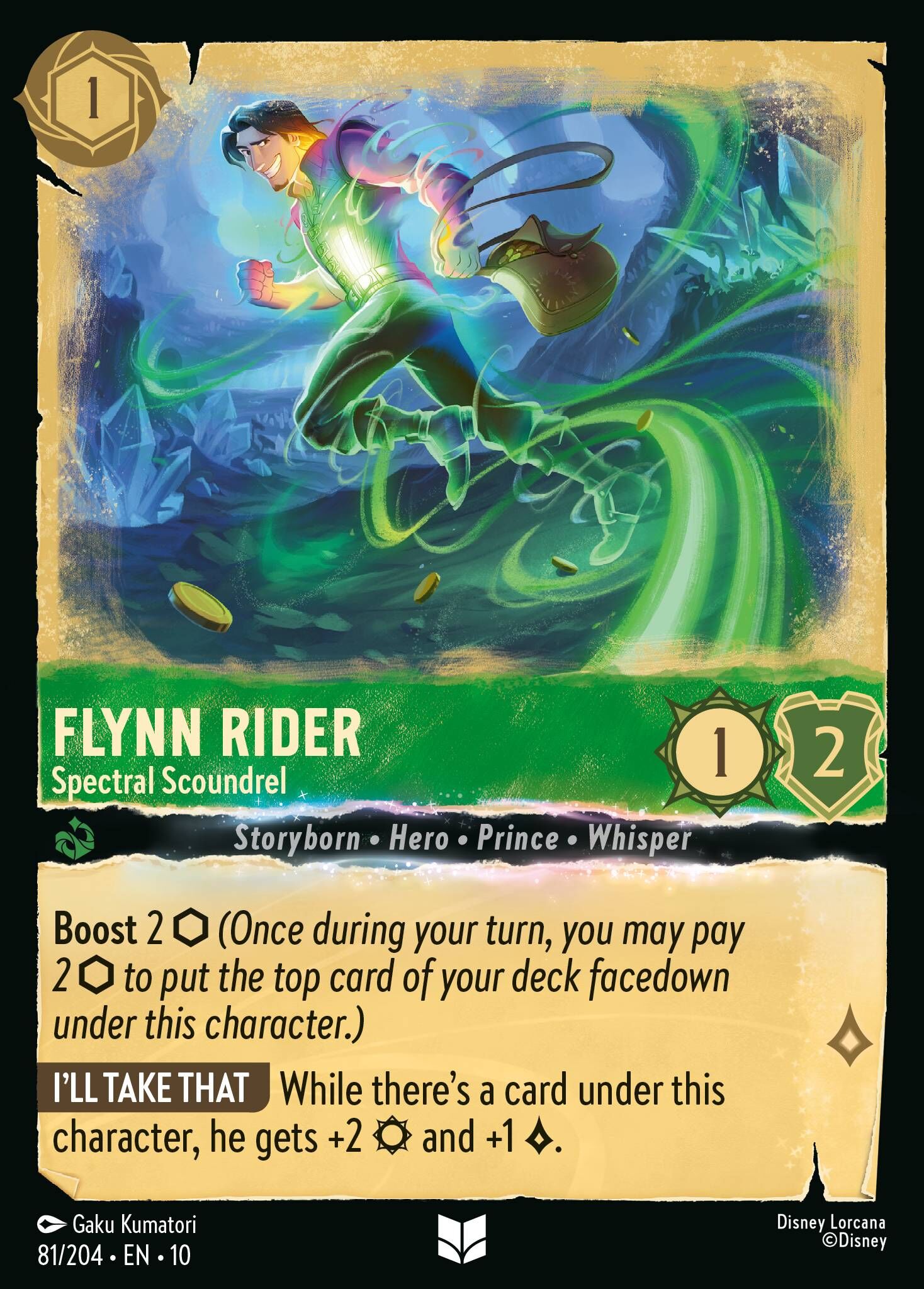Whispers in the Well - 81/204 Flynn Rider - Spectral Scoundrel UC (Foil)