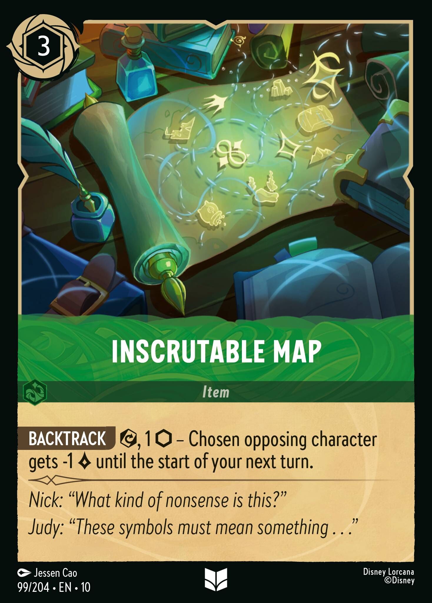 Whispers in the Well - 99/204 Inscrutable Map UC (Foil)