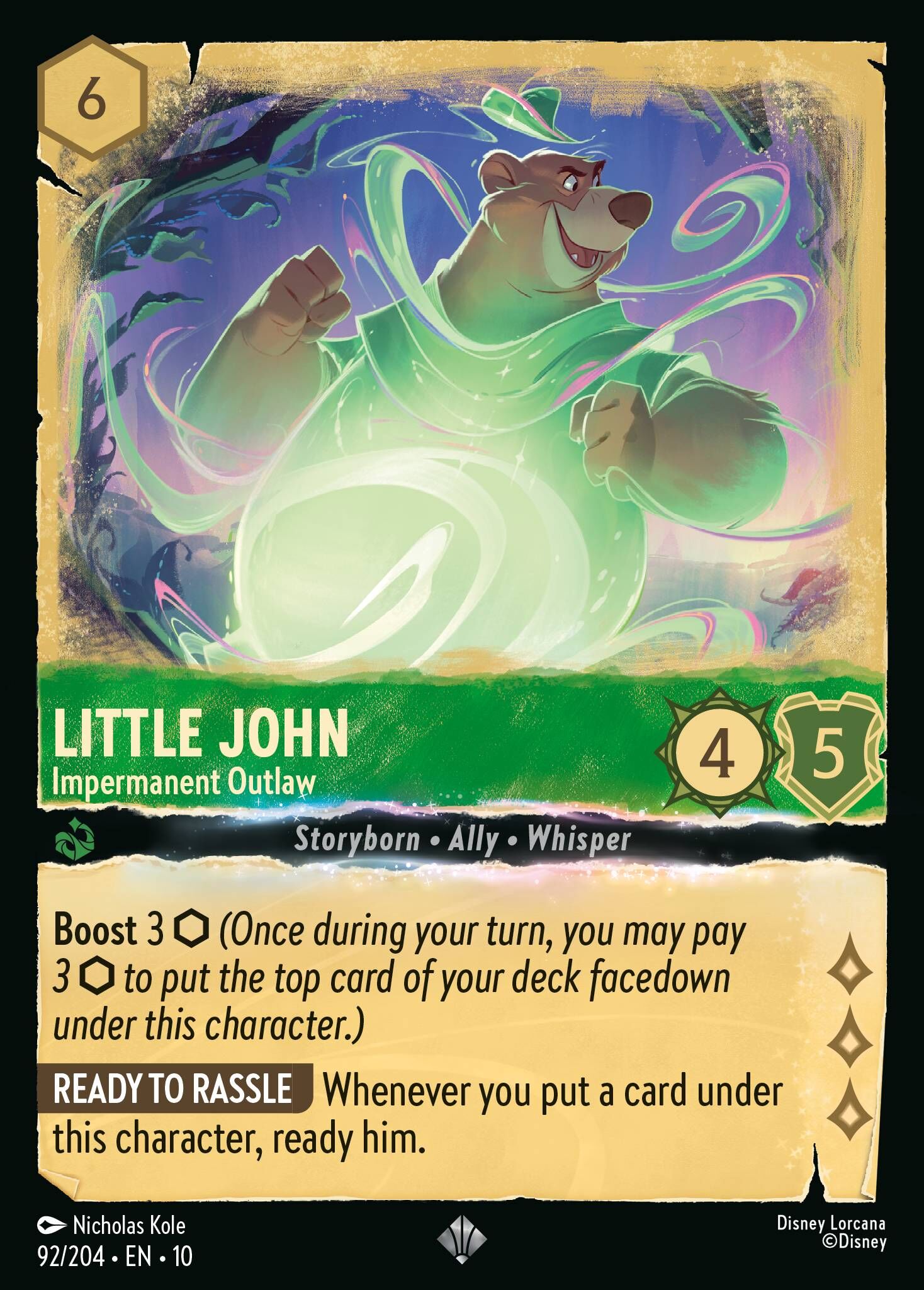 Whispers in the Well - 92/204 Little John - Impermanent Outlaw SR (Foil)