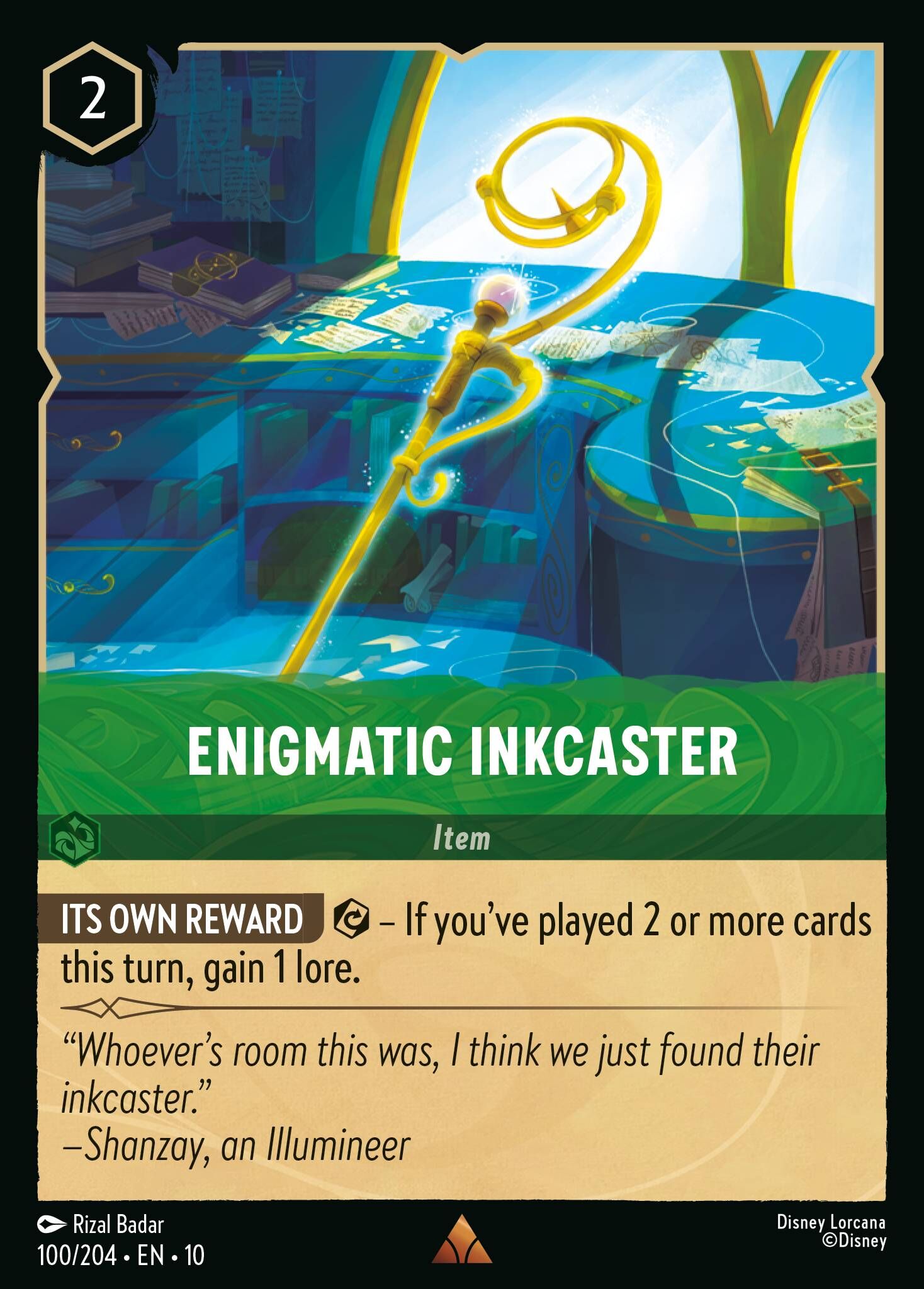 Whispers in the Well - 100/204 Enigmatic Inkcaster R (Foil)