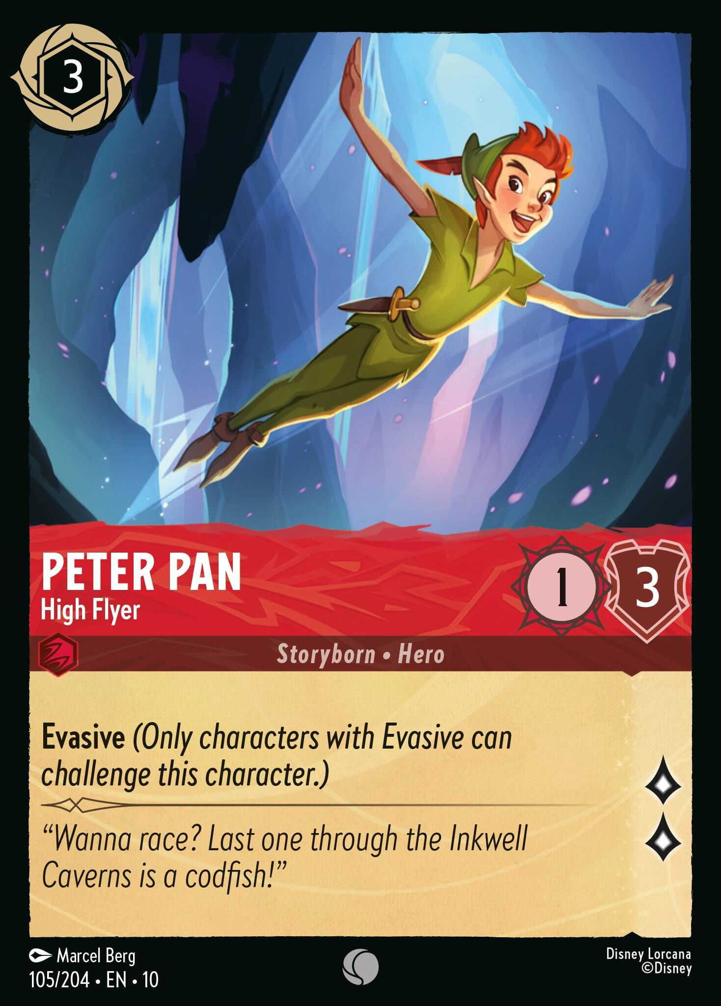 Whispers in the Well - 105/204 Peter Pan - High Flyer C (Foil)