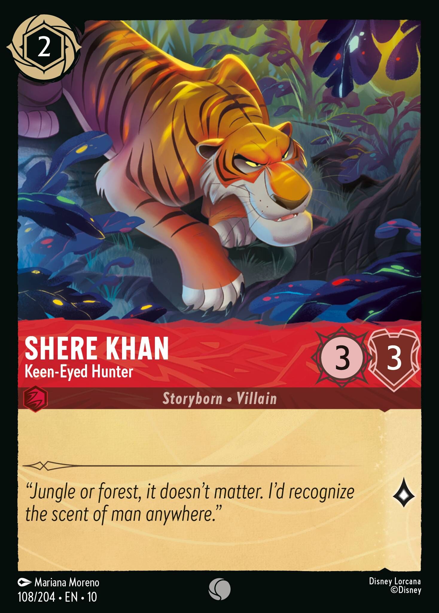 Whispers in the Well - 108/204 Shere Khan - Keen-Eyed Hunter C (Foil)