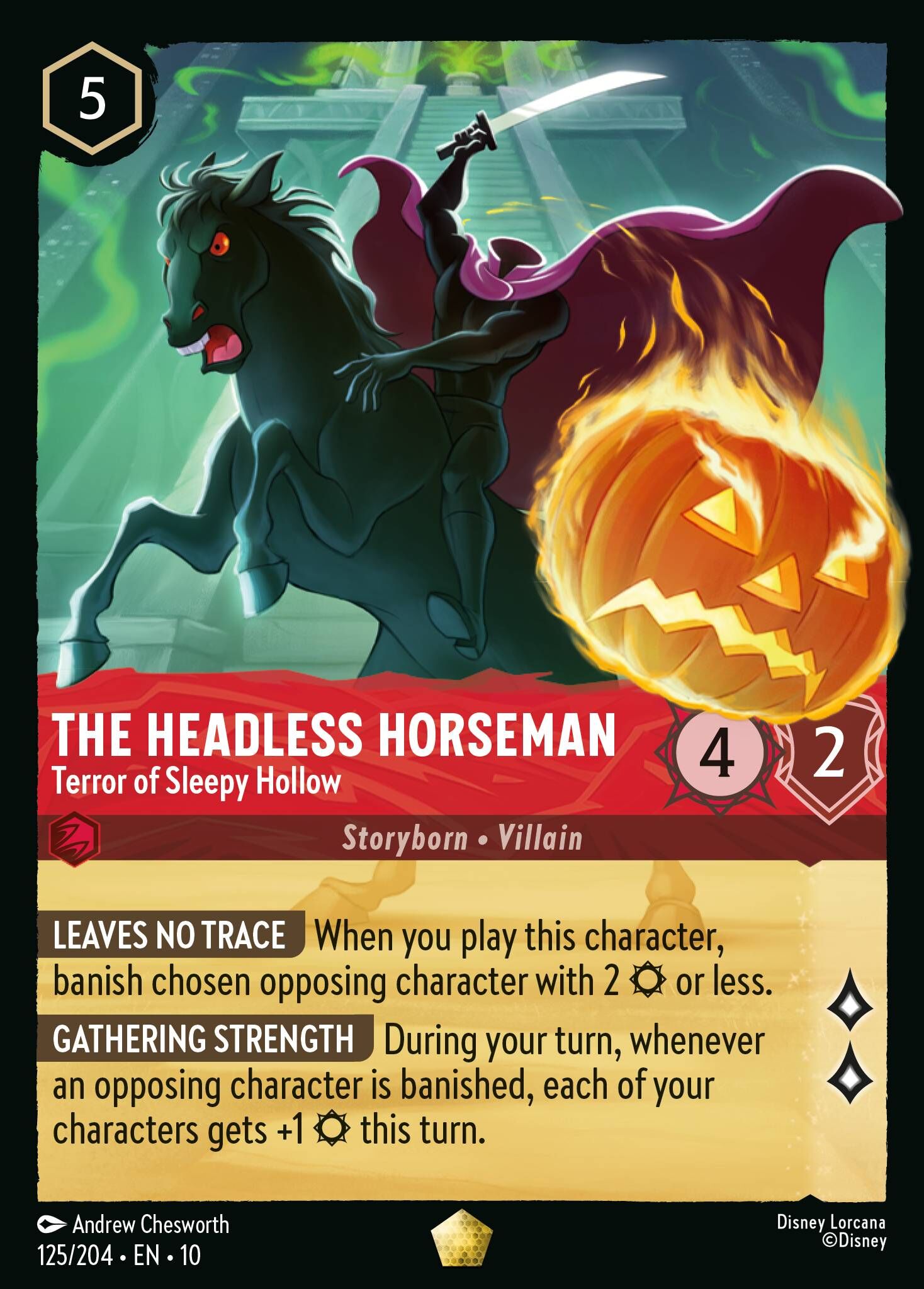 Whispers in the Well - 125/204 The Headless Horseman - Terror of Sleepy Hollow L (Foil)