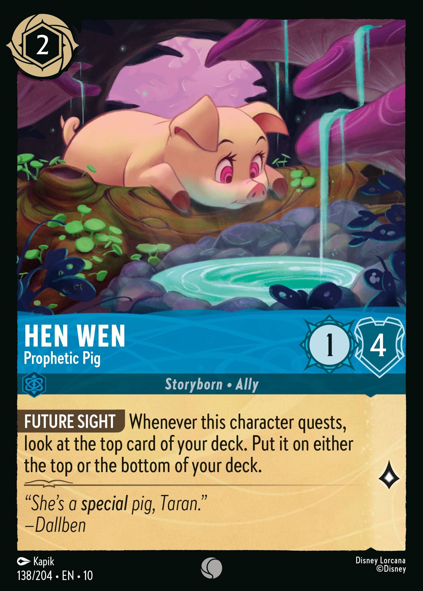 Whispers in the Well - 138/204 Hen Wen - Prophetic Pig C (Foil)