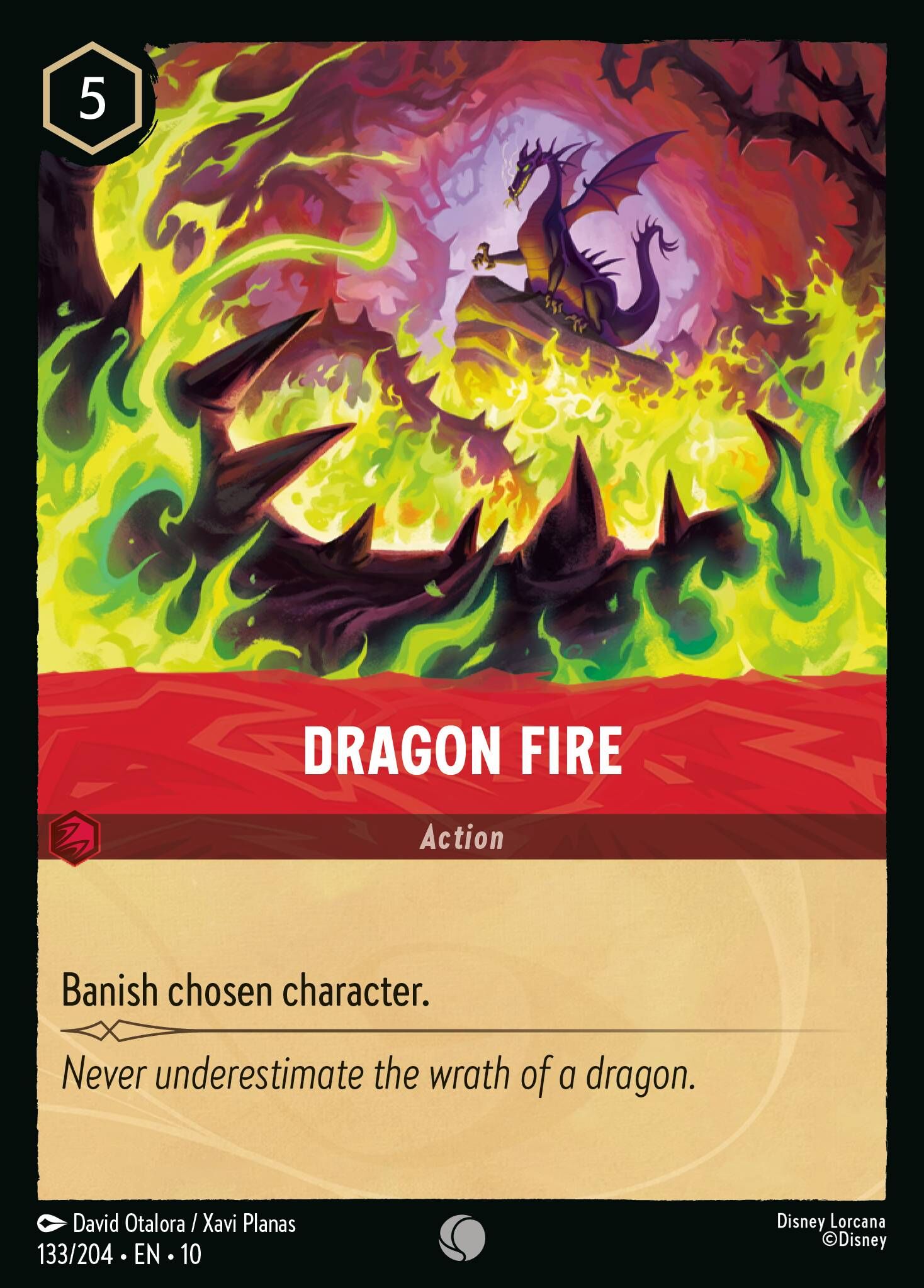 Whispers in the Well - 133/204 Dragon Fire C (Foil)