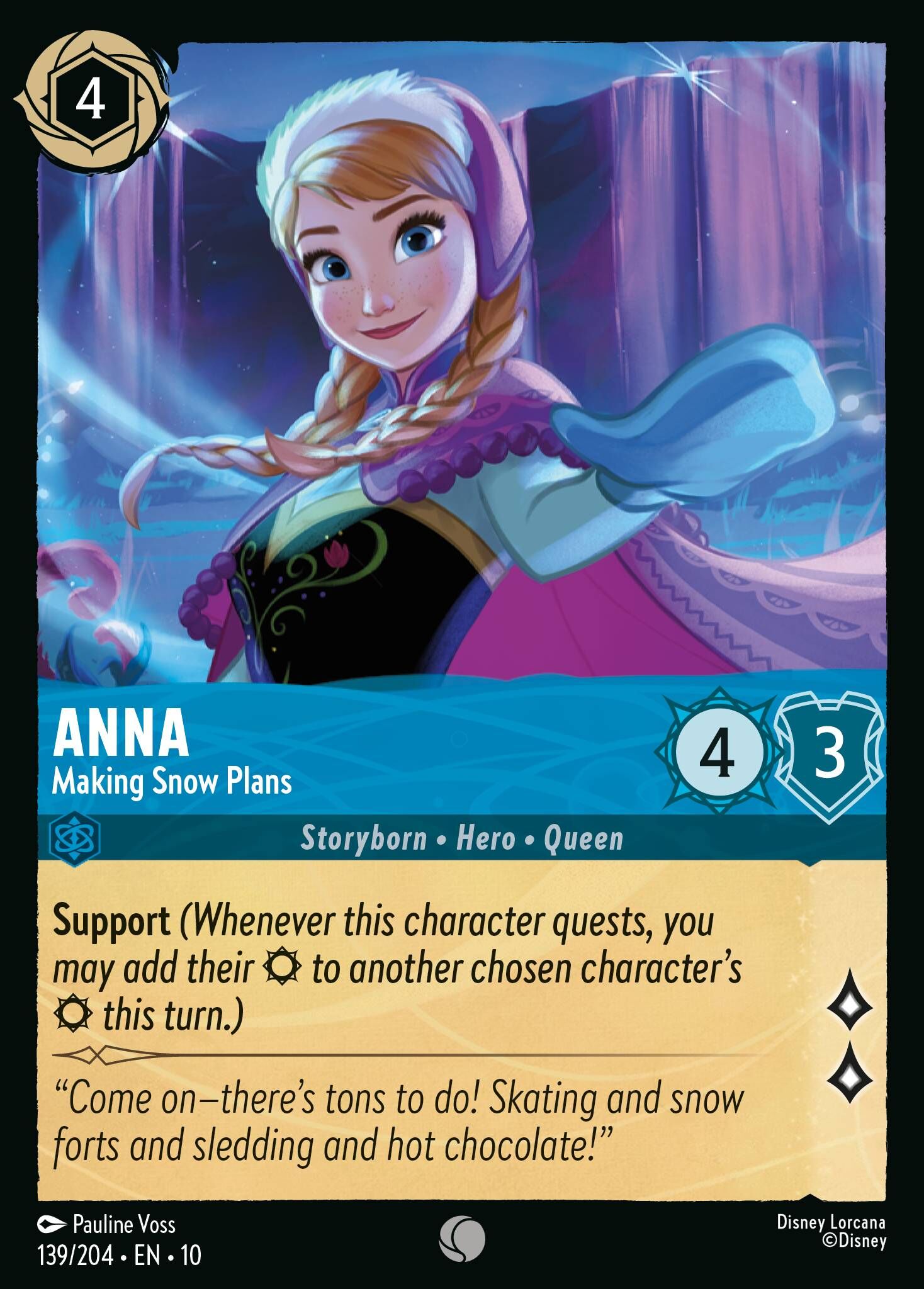 Whispers in the Well - 139/204 Anna - Making Snow Plans C (Foil)