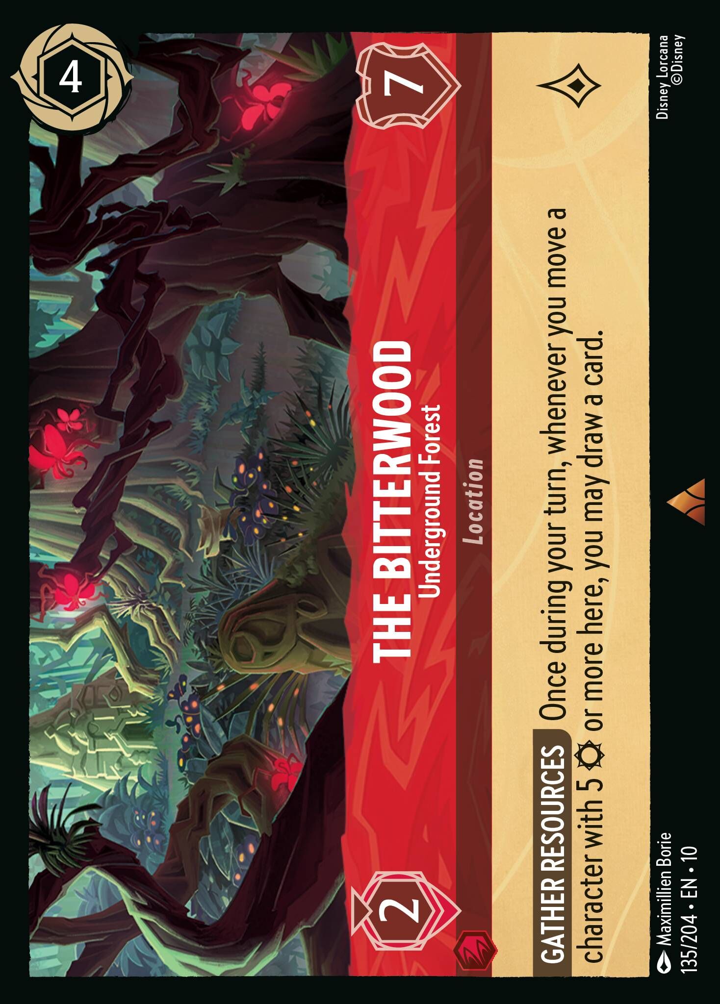 Whispers in the Well - 135/204 The Bitterwood - Underground Forest R (Foil)